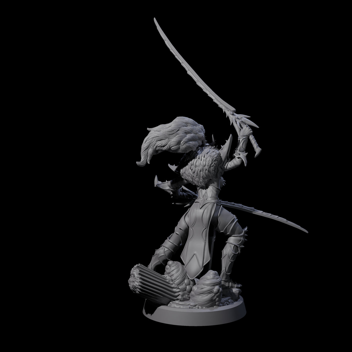 Corrupted Hive Protector A Miniature for Dungeons and Dragons, Pathfinder or other TTRPGs