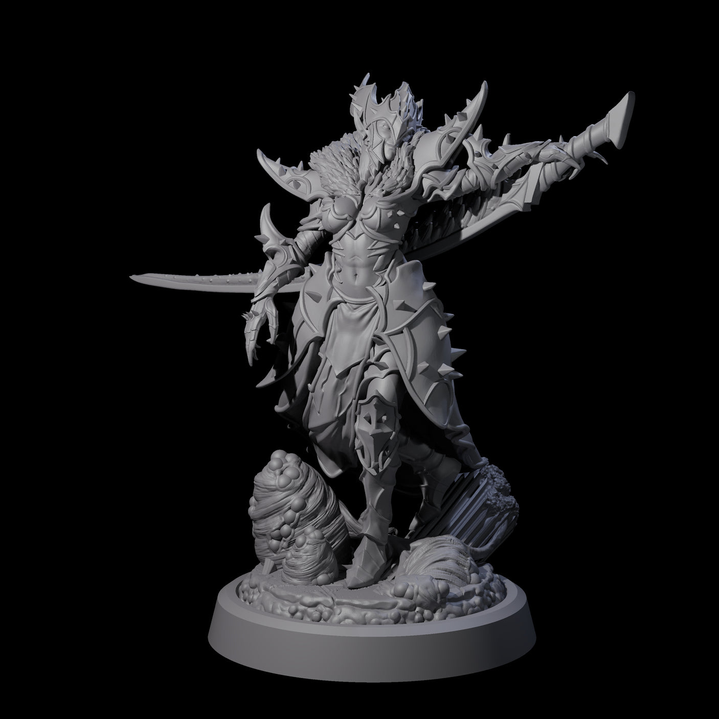Corrupted Hive Protector C Miniature for Dungeons and Dragons, Pathfinder or other TTRPGs