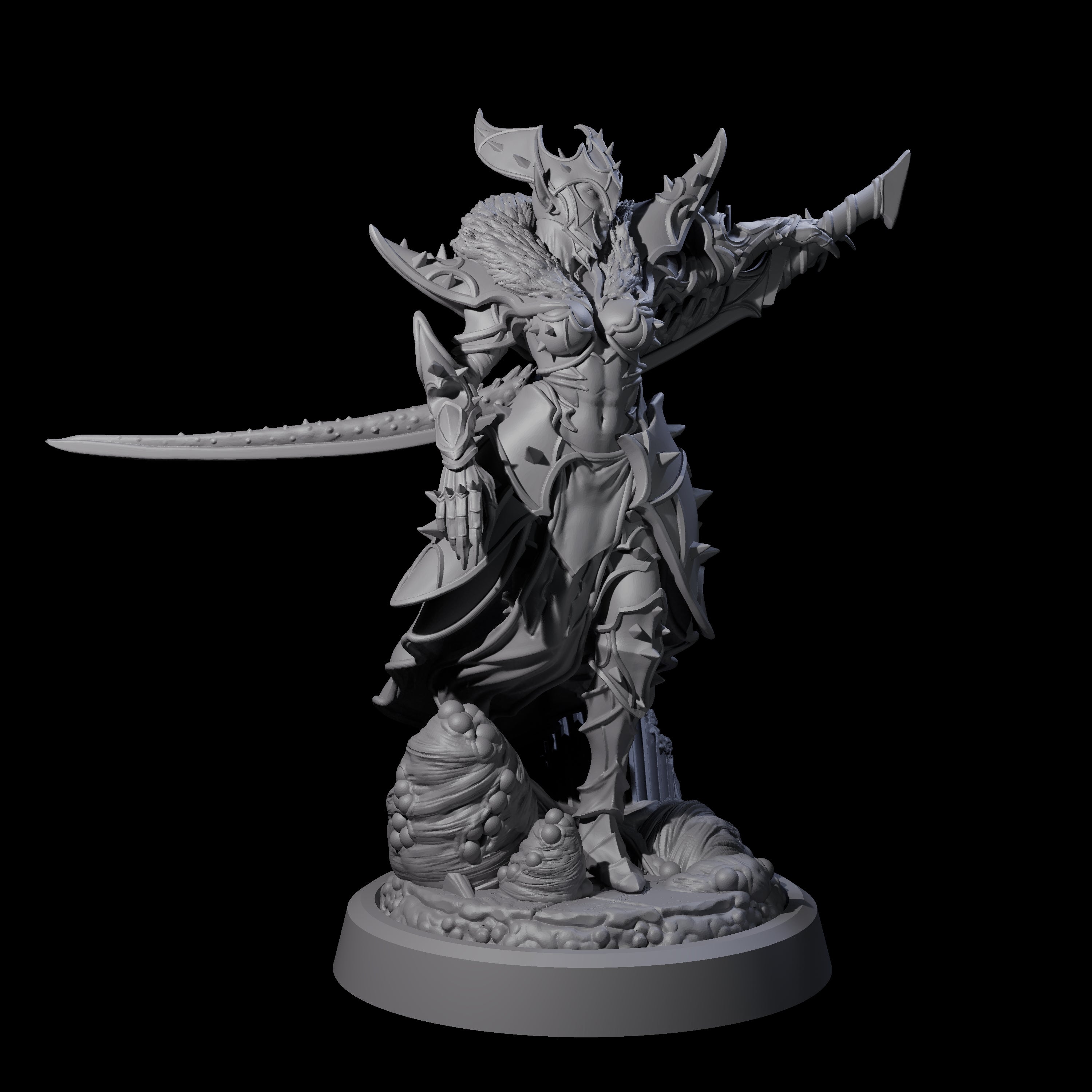 Corrupted Hive Protector C Miniature for Dungeons and Dragons, Pathfinder or other TTRPGs