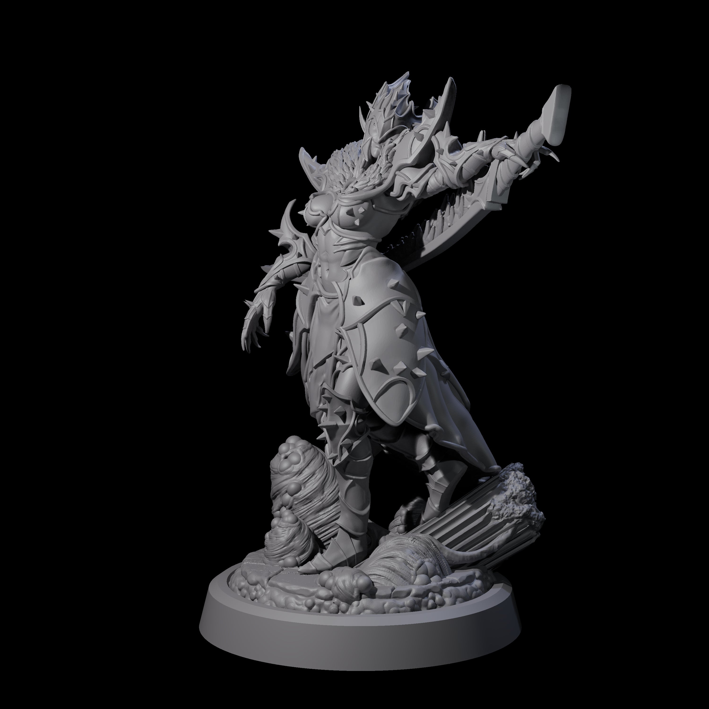 Corrupted Hive Protector C Miniature for Dungeons and Dragons, Pathfinder or other TTRPGs