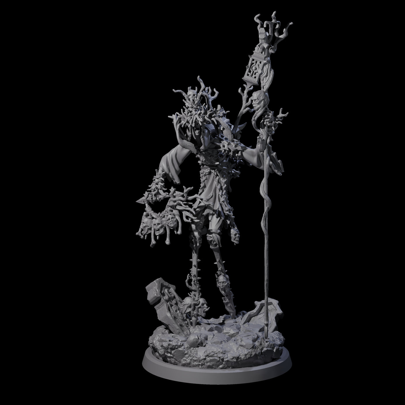 Corrupted Human Druid A Miniature for Dungeons and Dragons, Pathfinder or other TTRPGs