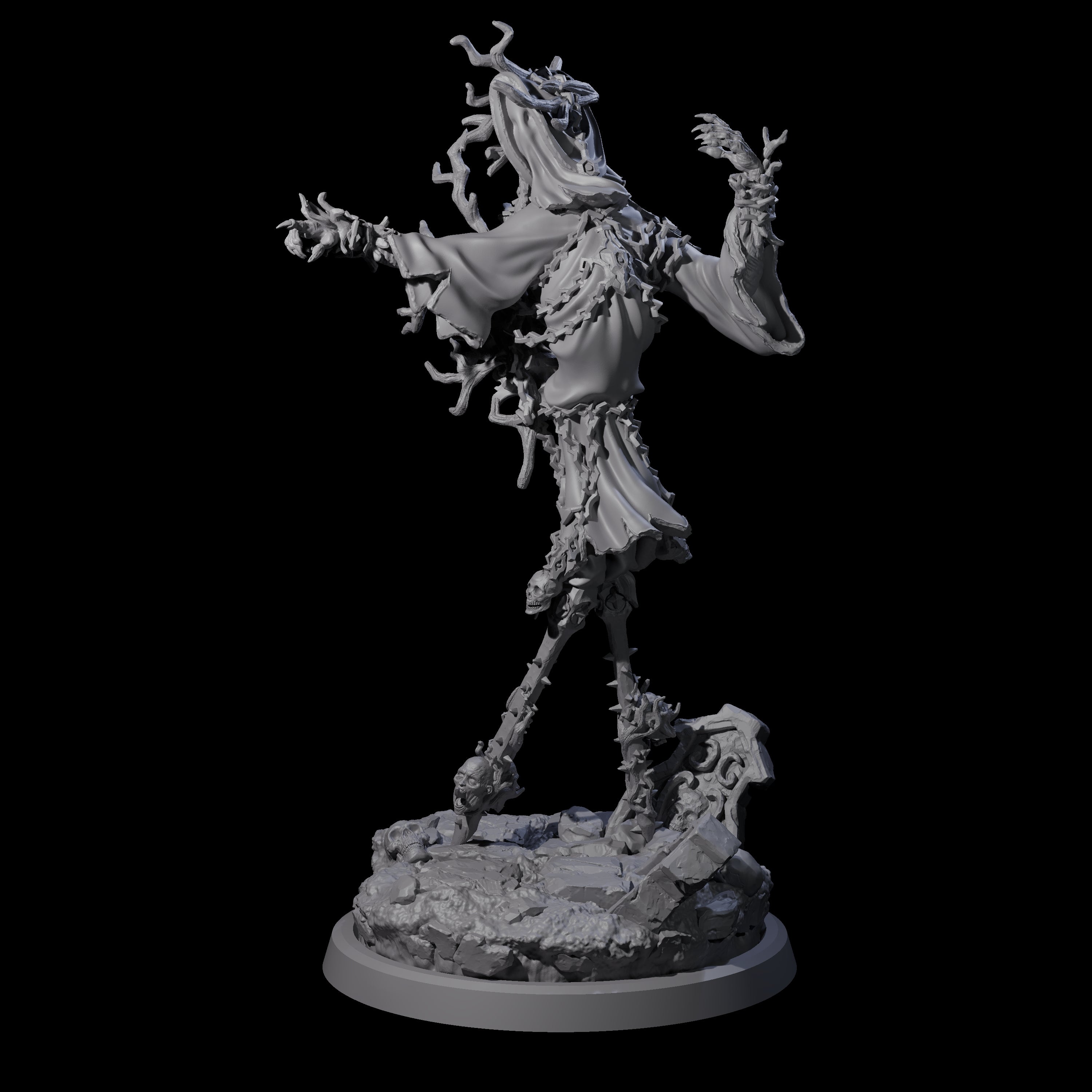 Corrupted Human Druid B Miniature for Dungeons and Dragons, Pathfinder or other TTRPGs