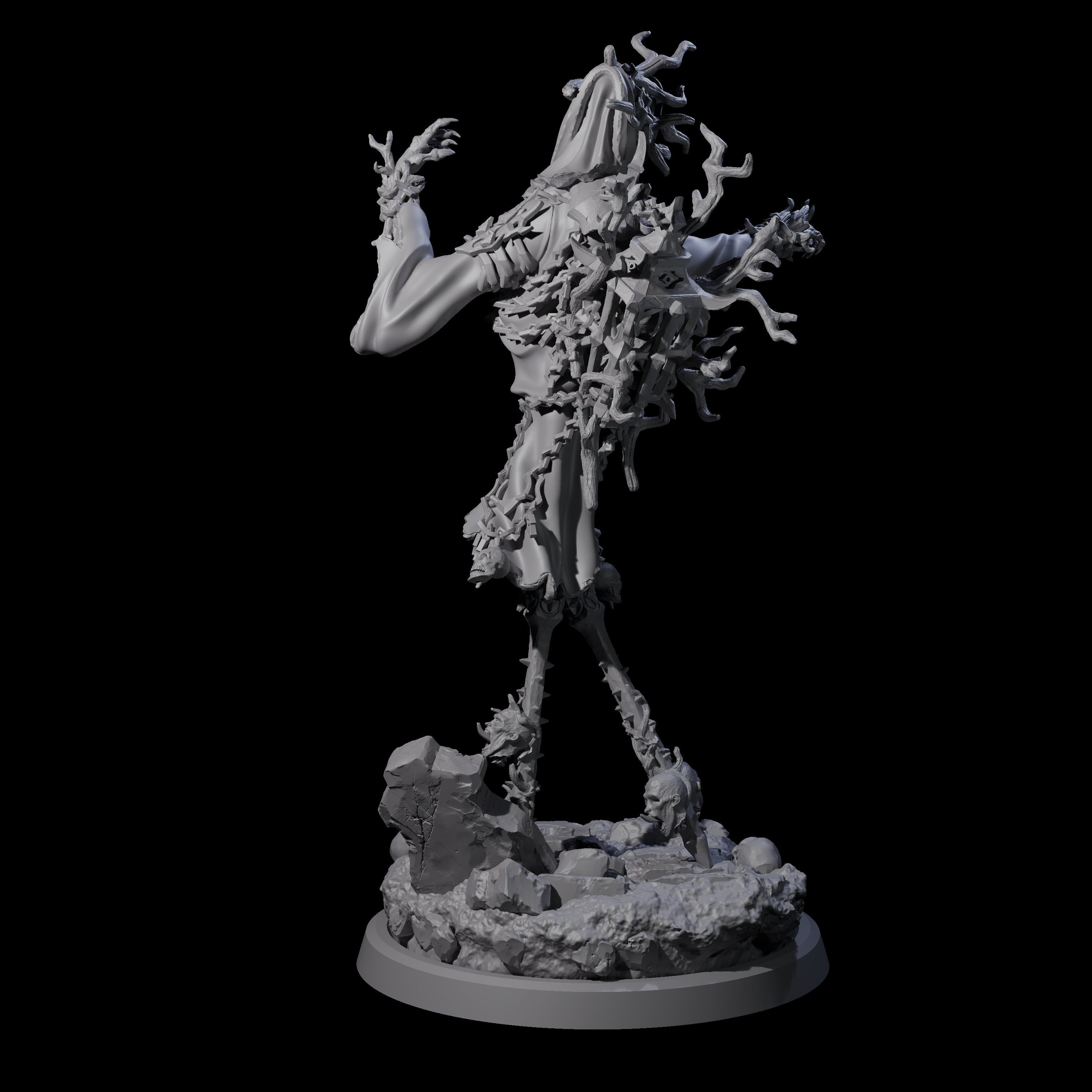 Corrupted Human Druid B Miniature for Dungeons and Dragons, Pathfinder or other TTRPGs