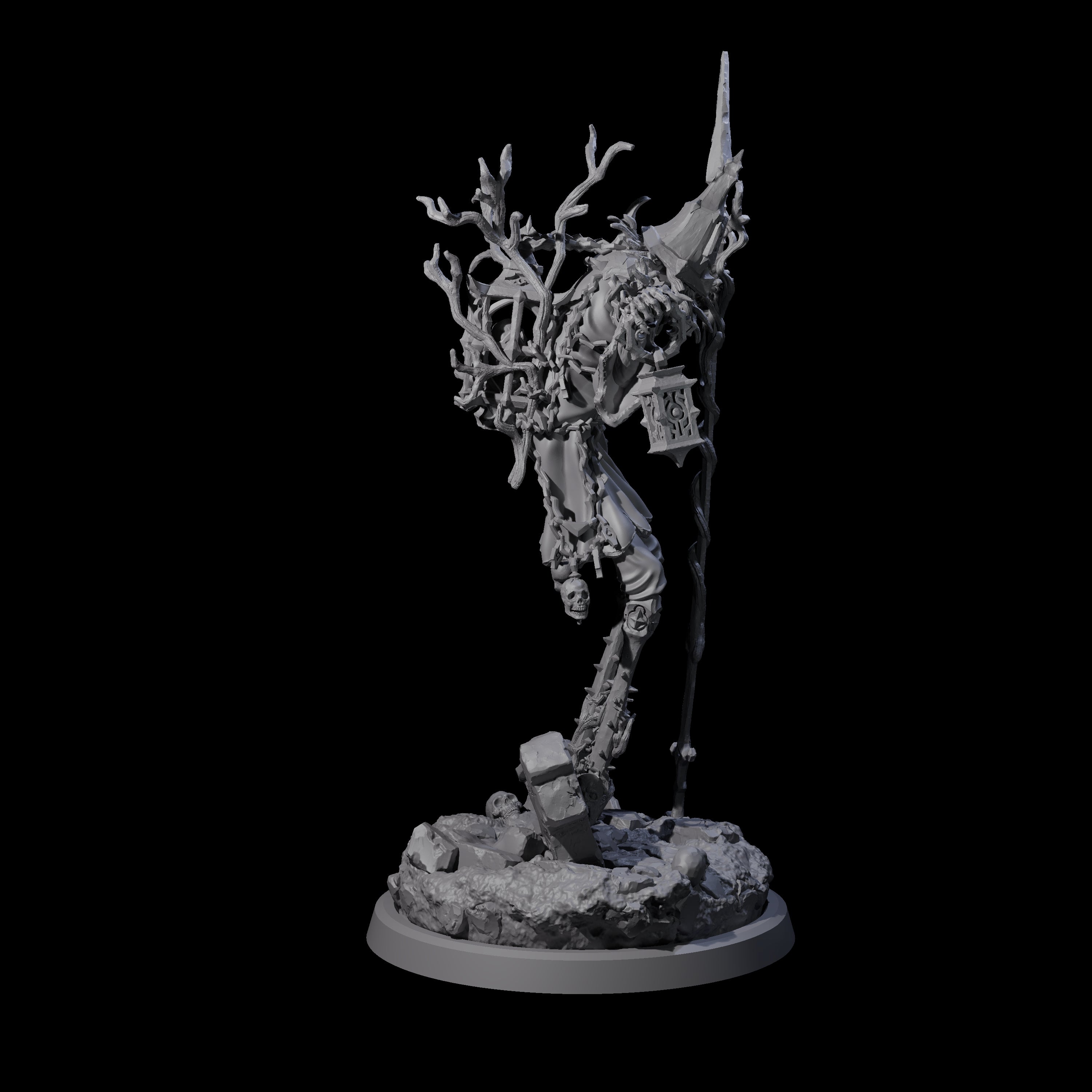 Corrupted Human Druid C Miniature for Dungeons and Dragons, Pathfinder or other TTRPGs