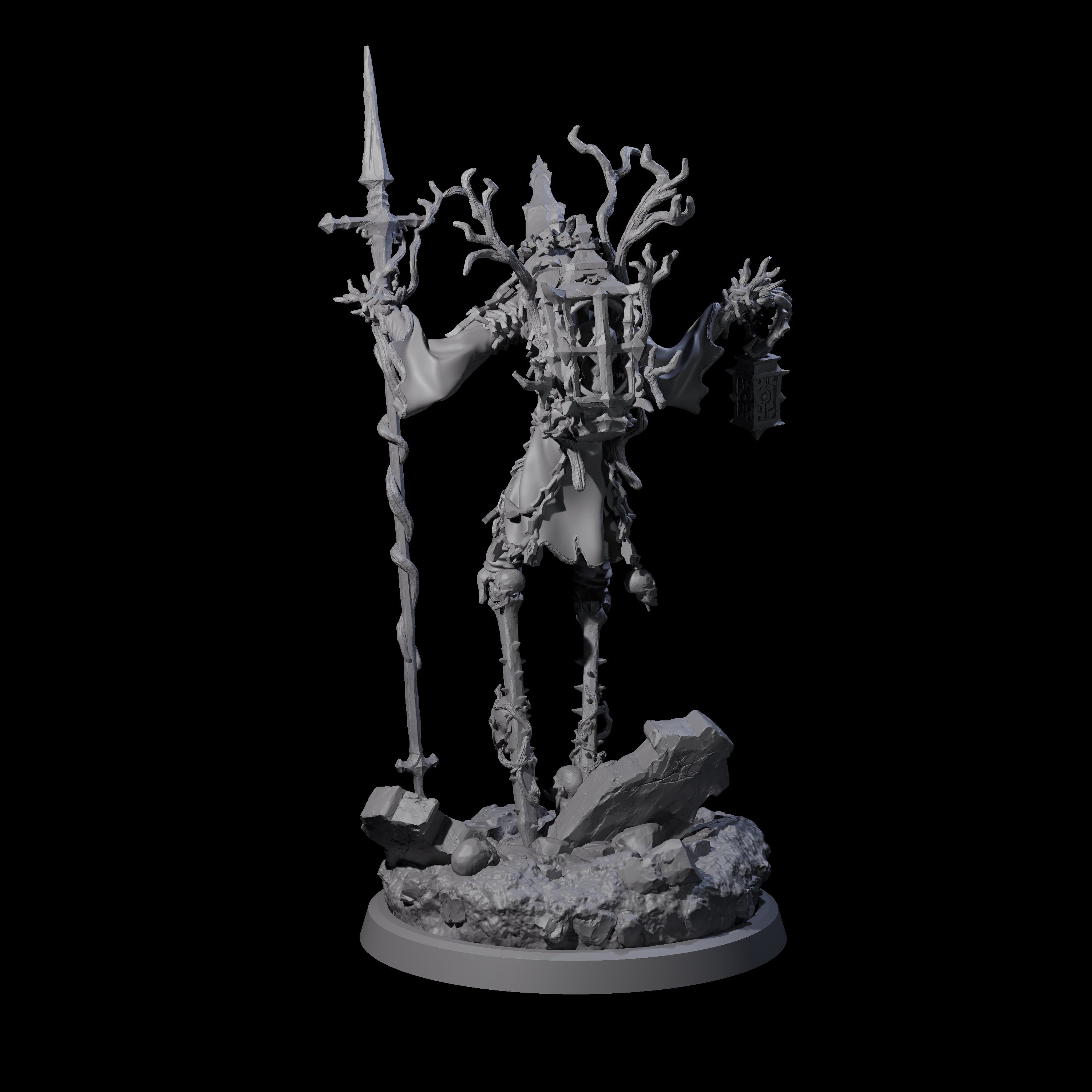 Corrupted Human Druid C Miniature for Dungeons and Dragons, Pathfinder or other TTRPGs