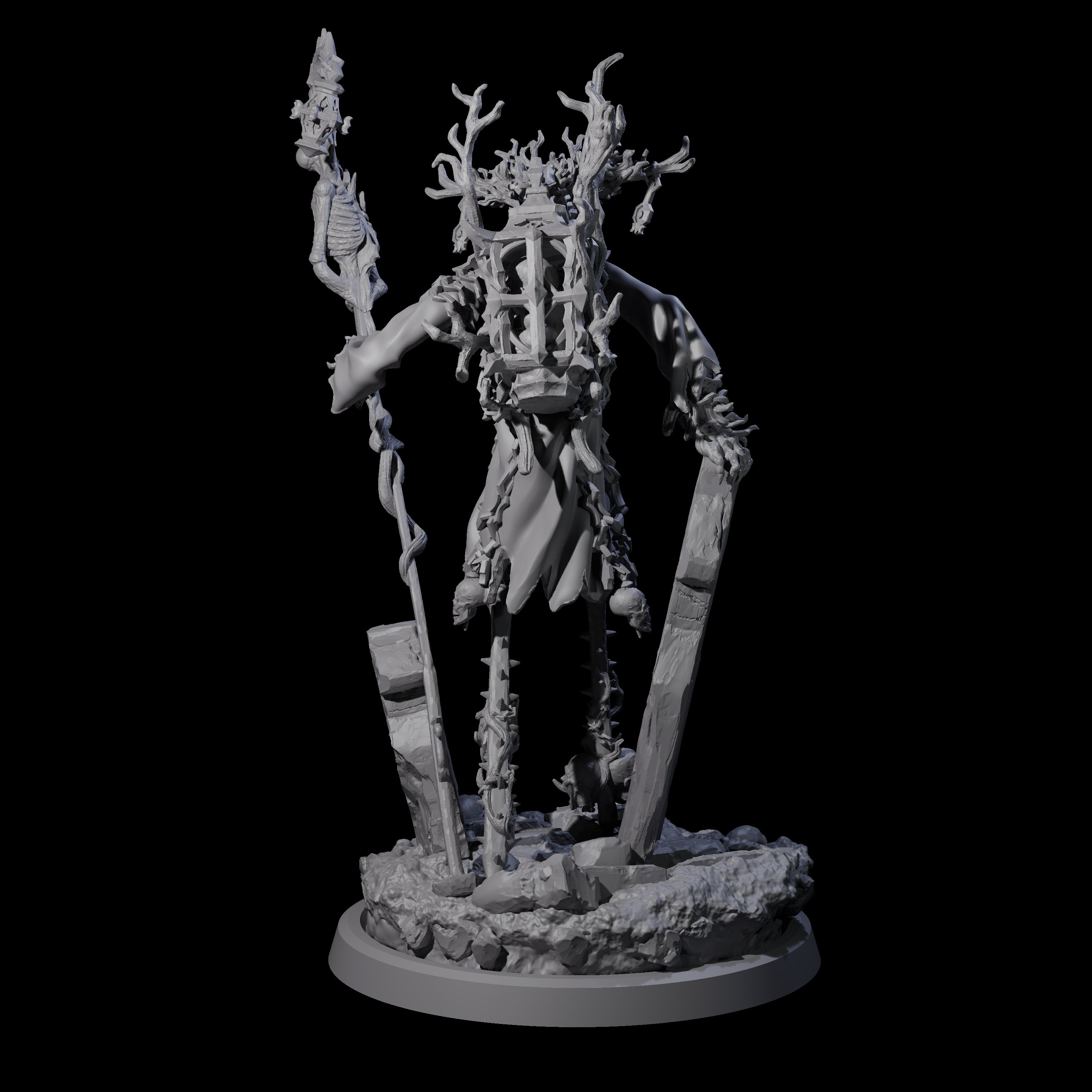 Corrupted Human Druid D Miniature for Dungeons and Dragons, Pathfinder or other TTRPGs