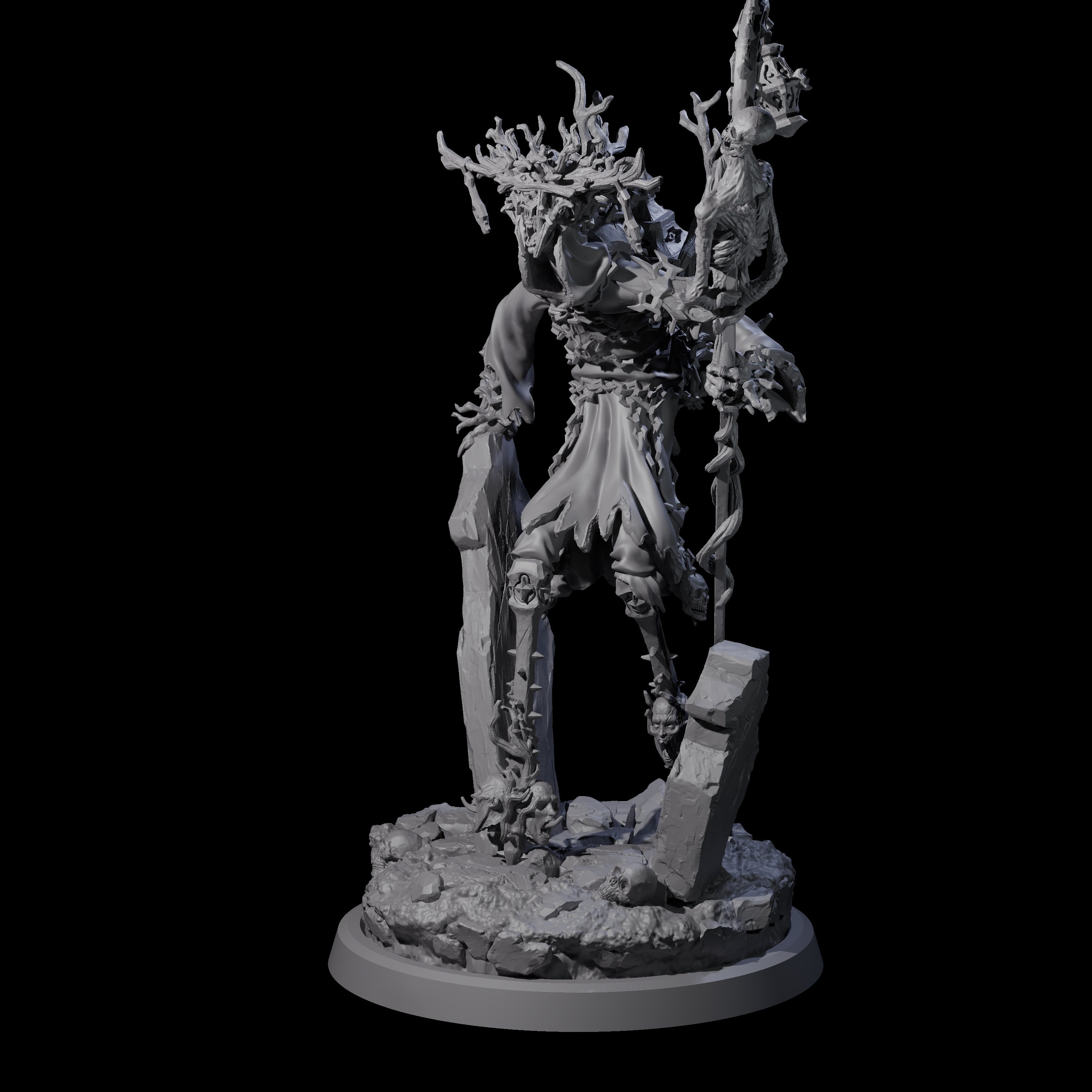 Corrupted Human Druid D Miniature for Dungeons and Dragons, Pathfinder or other TTRPGs