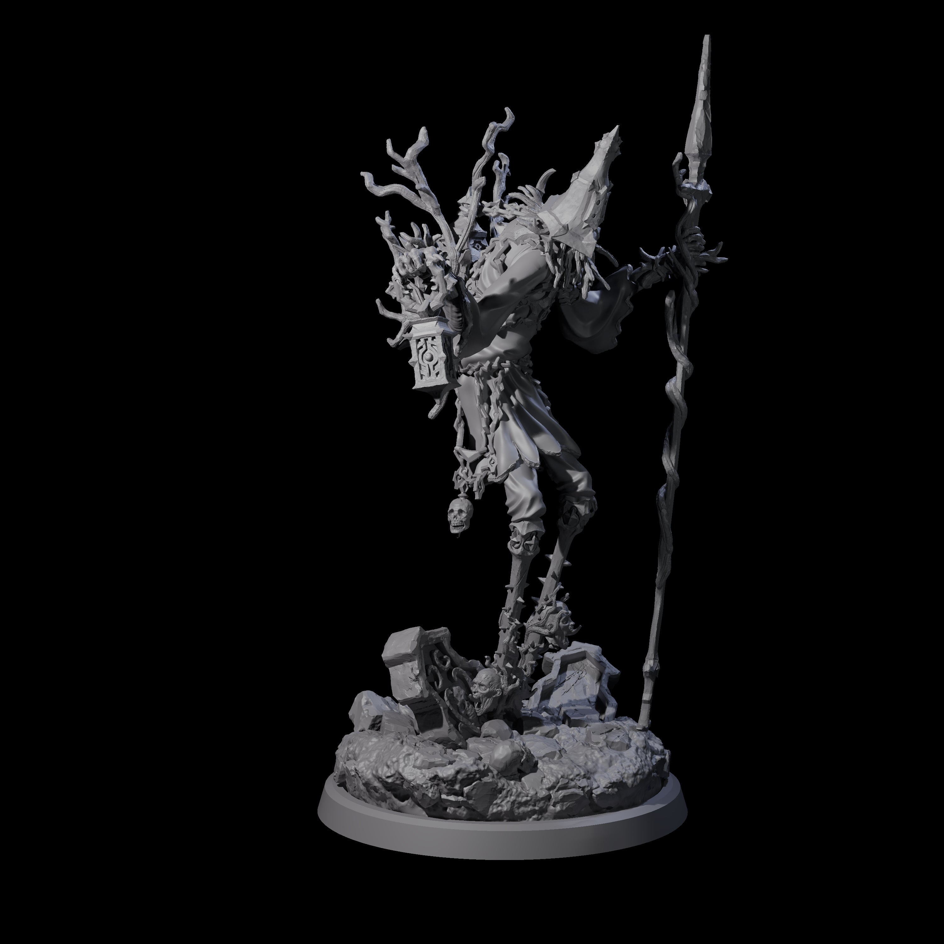 Corrupted Human Druids Miniature for Dungeons and Dragons, Pathfinder or other TTRPGs