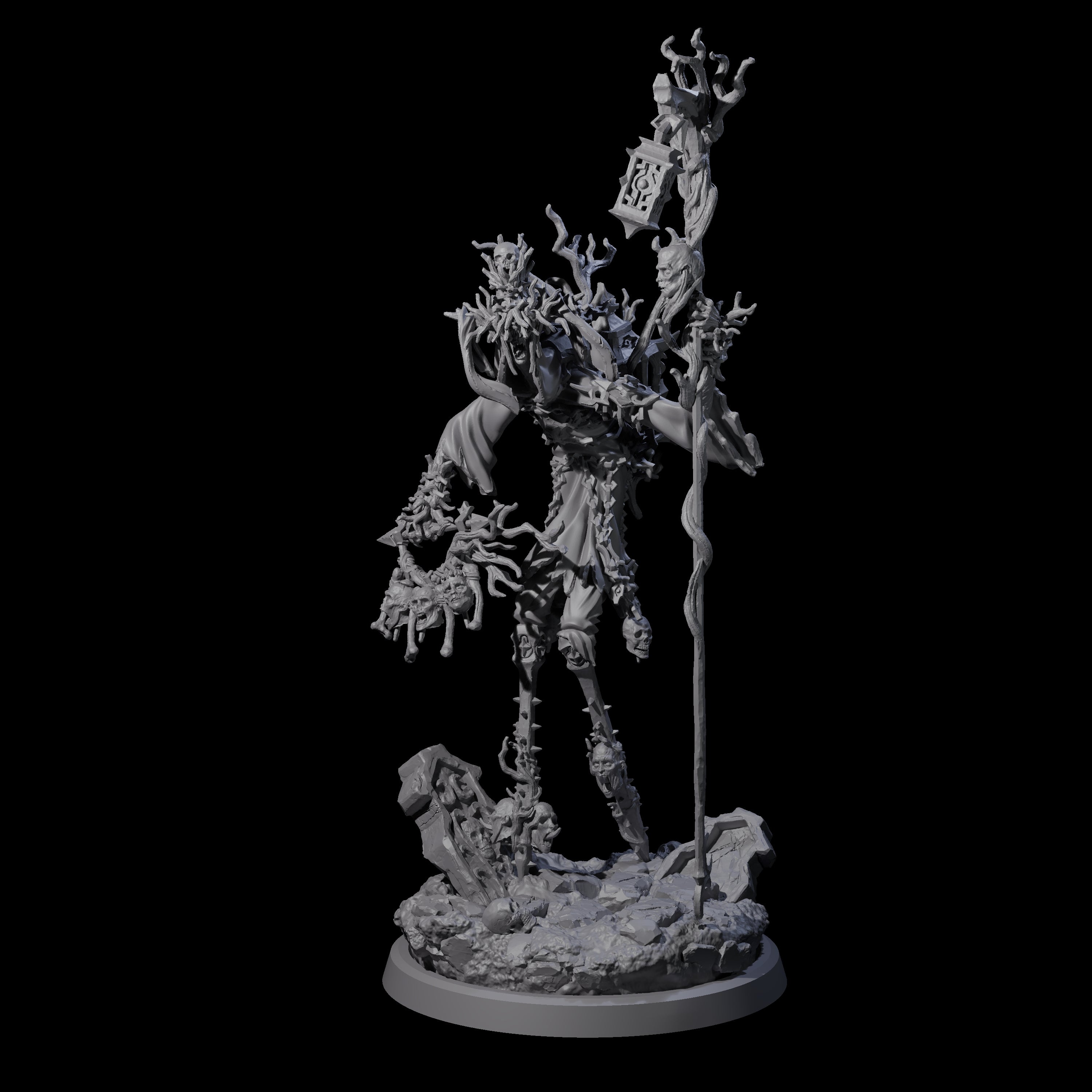 Corrupted Human Druids Miniature for Dungeons and Dragons, Pathfinder or other TTRPGs