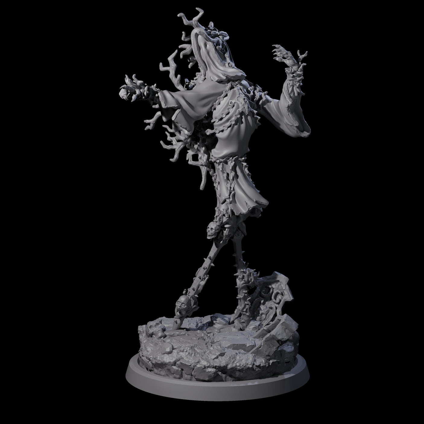 Corrupted Human Druids Miniature for Dungeons and Dragons, Pathfinder or other TTRPGs