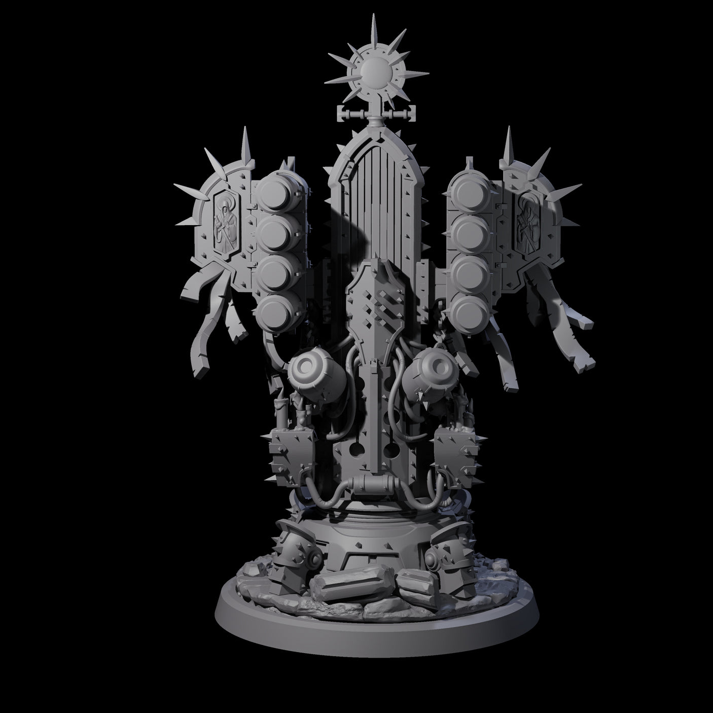 Corrupted Human Techpriest A Miniature for Dungeons and Dragons, Pathfinder or other TTRPGs