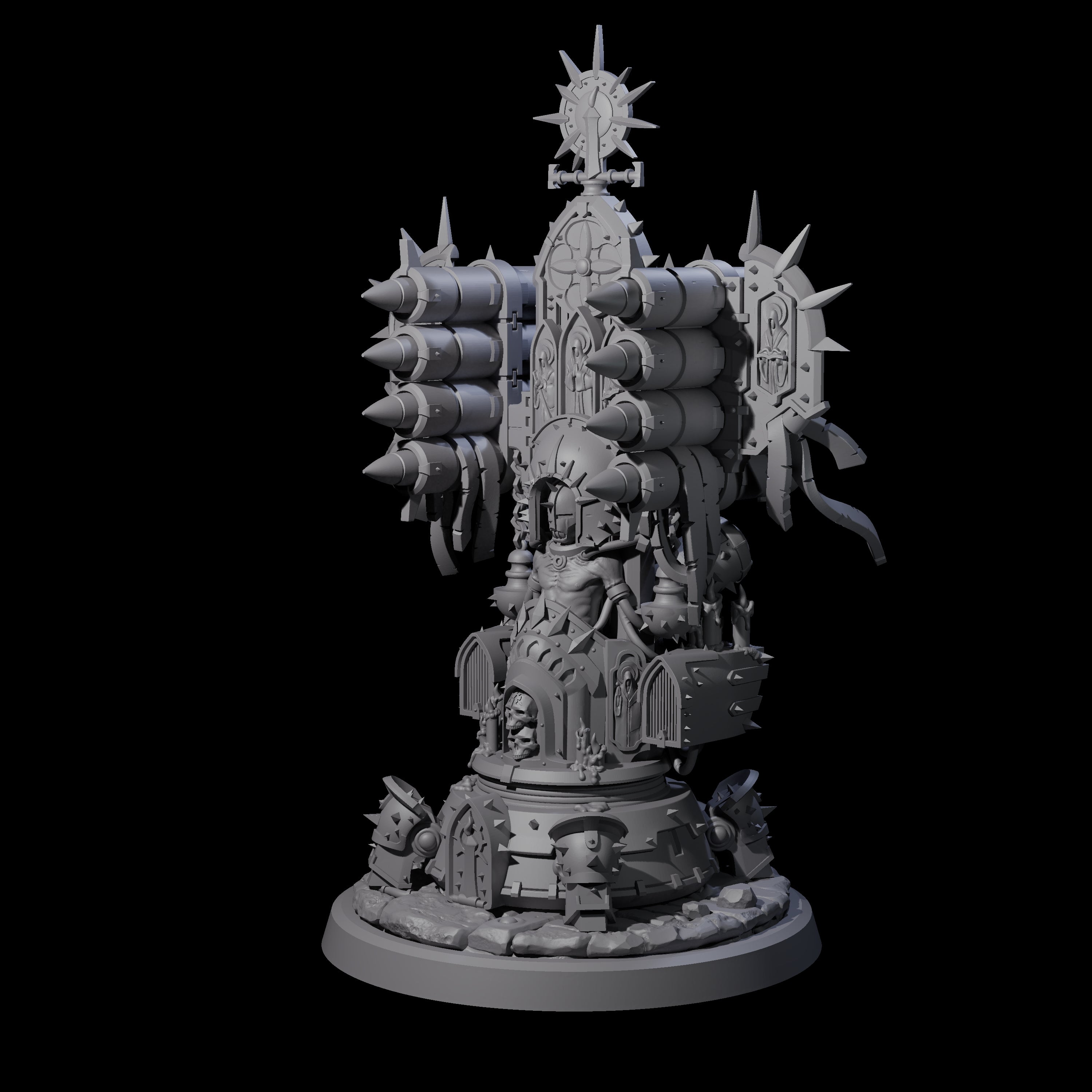 Corrupted Human Techpriest A Miniature for Dungeons and Dragons, Pathfinder or other TTRPGs