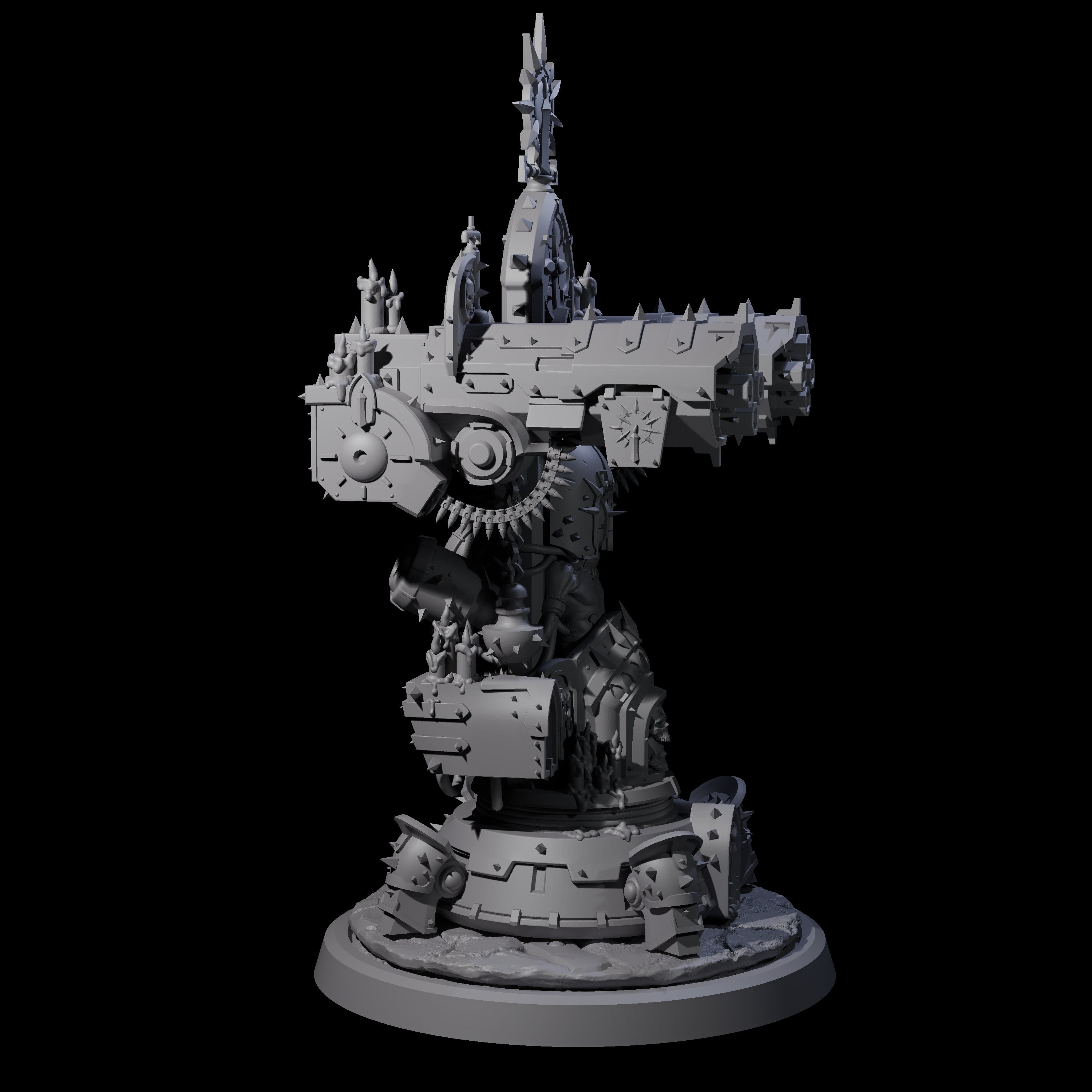 Corrupted Human Techpriest B Miniature for Dungeons and Dragons, Pathfinder or other TTRPGs