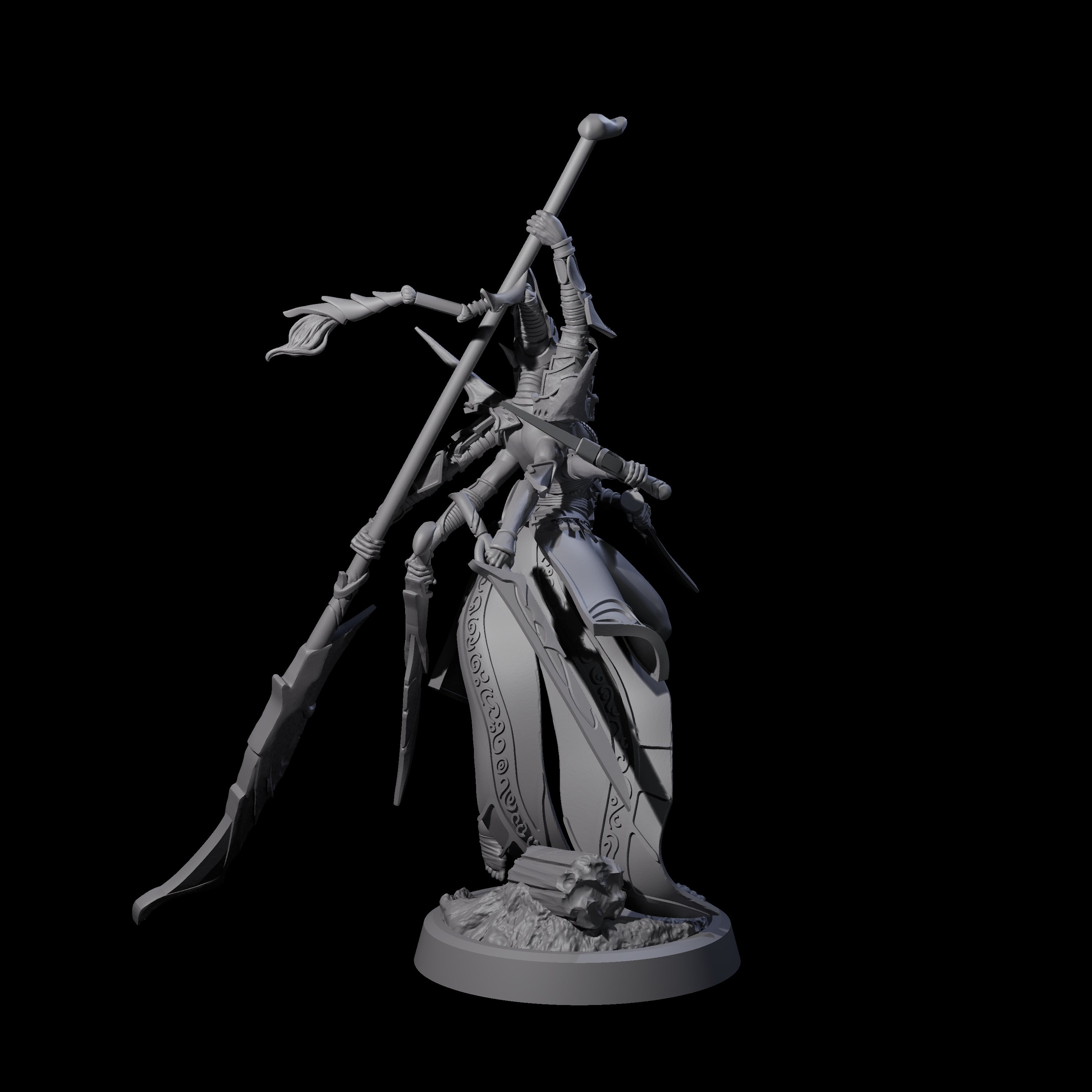 Corrupted Marilith B Miniature for Dungeons and Dragons, Pathfinder or other TTRPGs