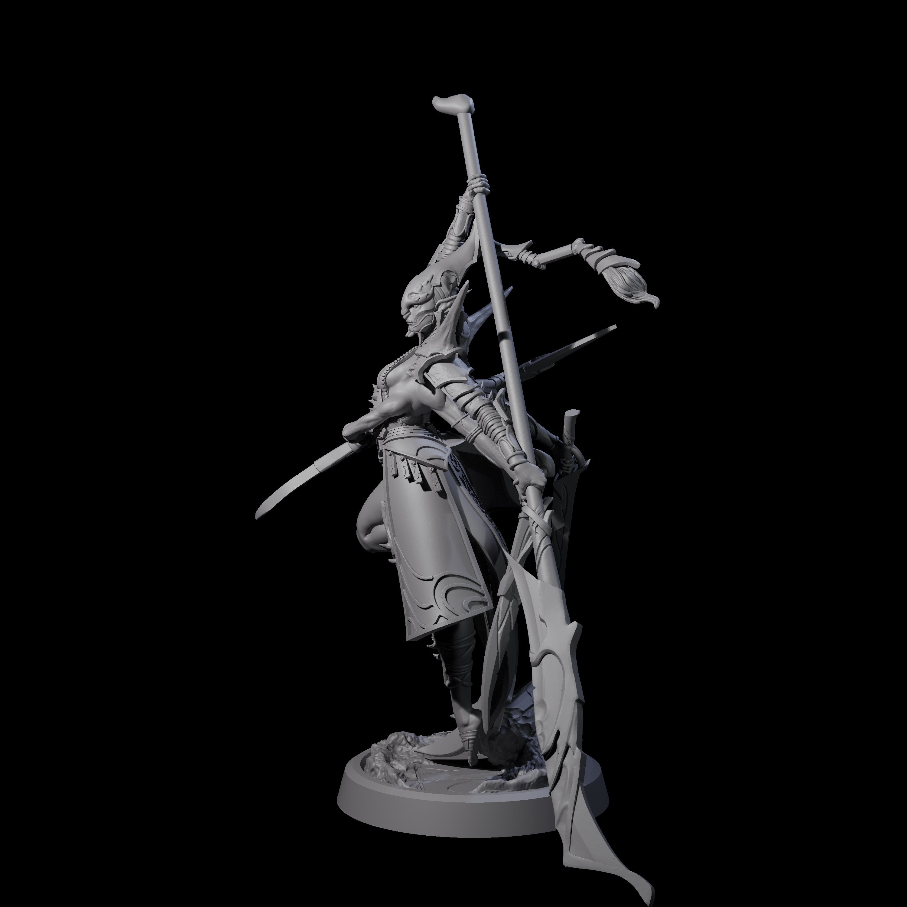 Corrupted Marilith B Miniature for Dungeons and Dragons, Pathfinder or other TTRPGs