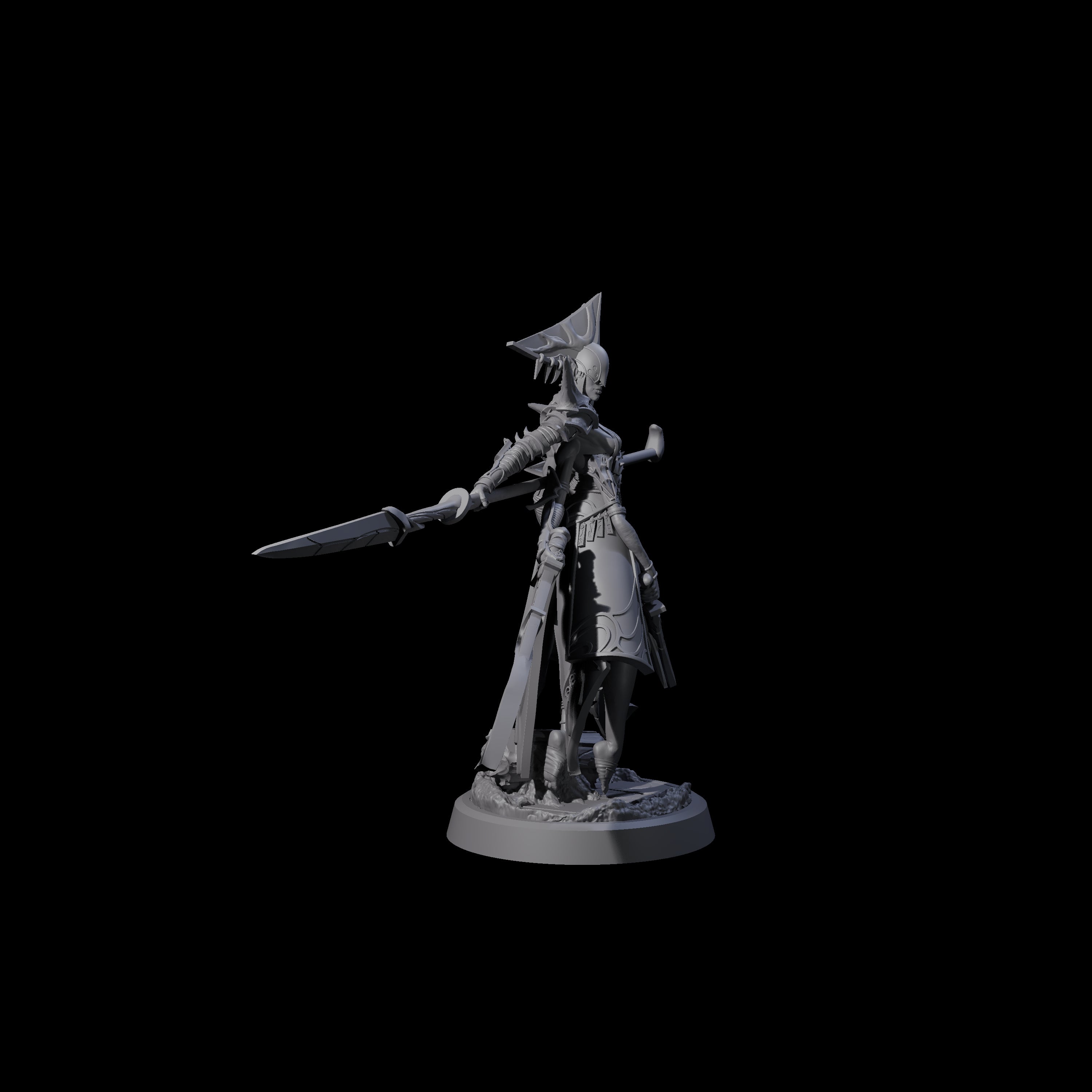 Corrupted Marilith C Miniature for Dungeons and Dragons, Pathfinder or other TTRPGs