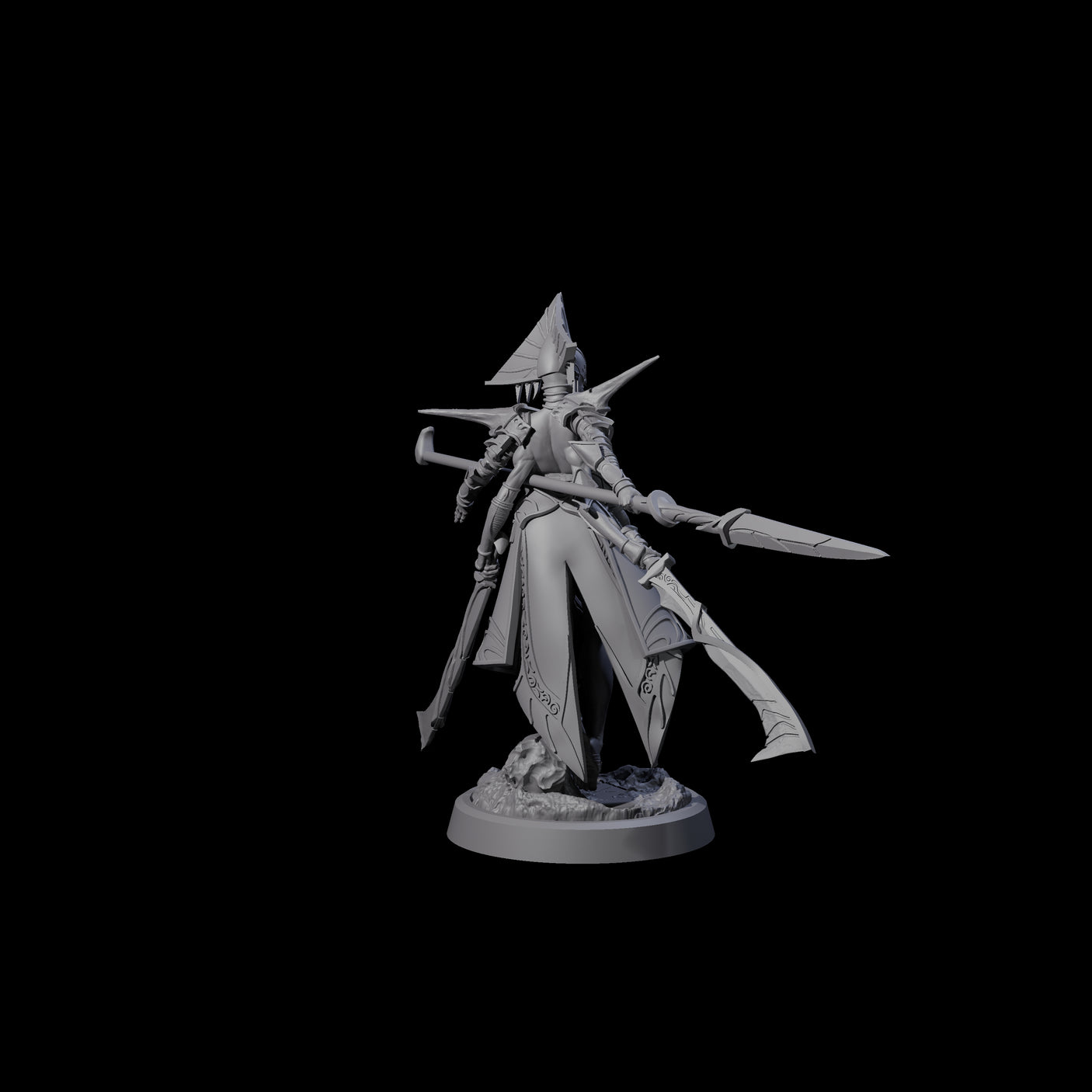 Corrupted Marilith C Miniature for Dungeons and Dragons, Pathfinder or other TTRPGs