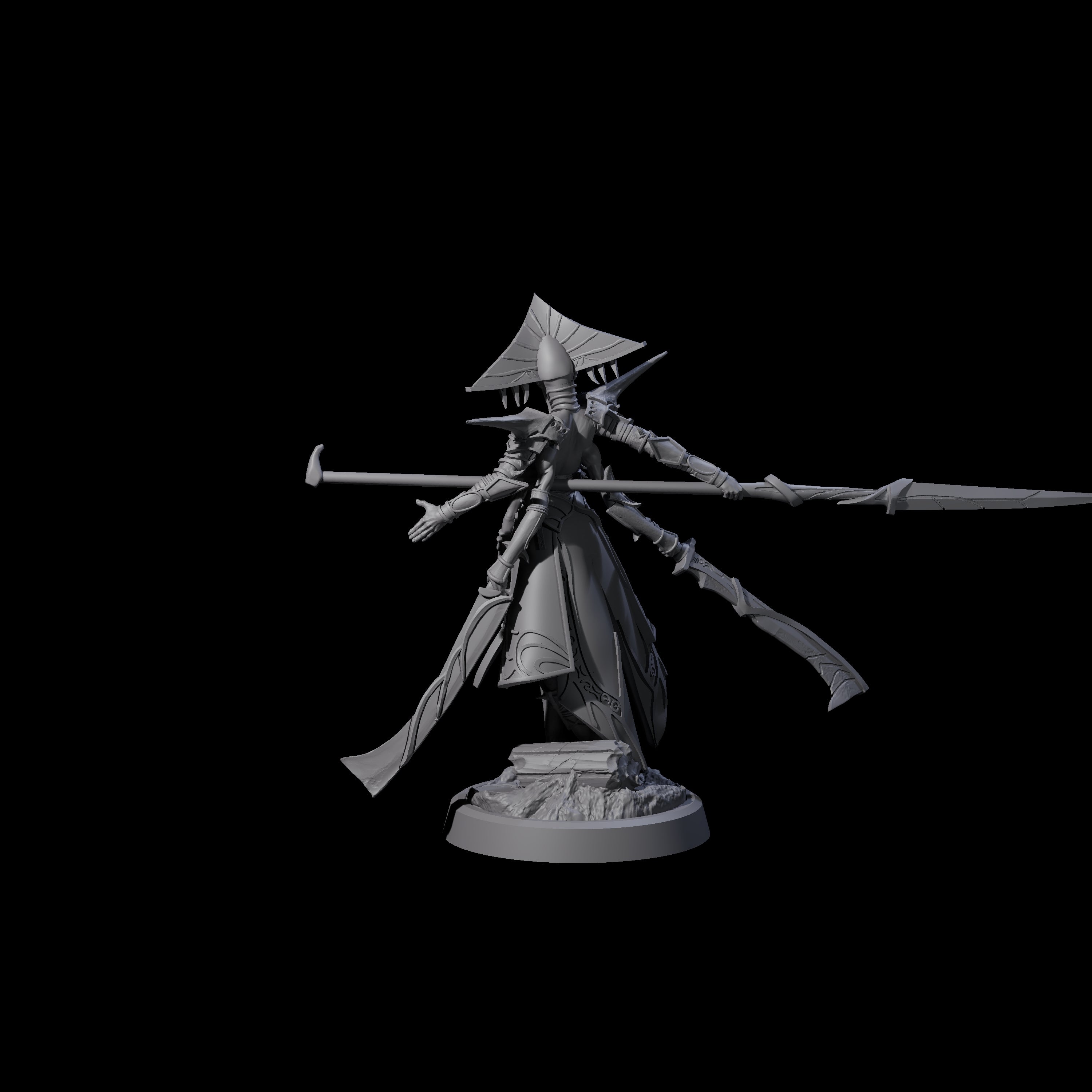 Corrupted Marilith C Miniature for Dungeons and Dragons, Pathfinder or other TTRPGs