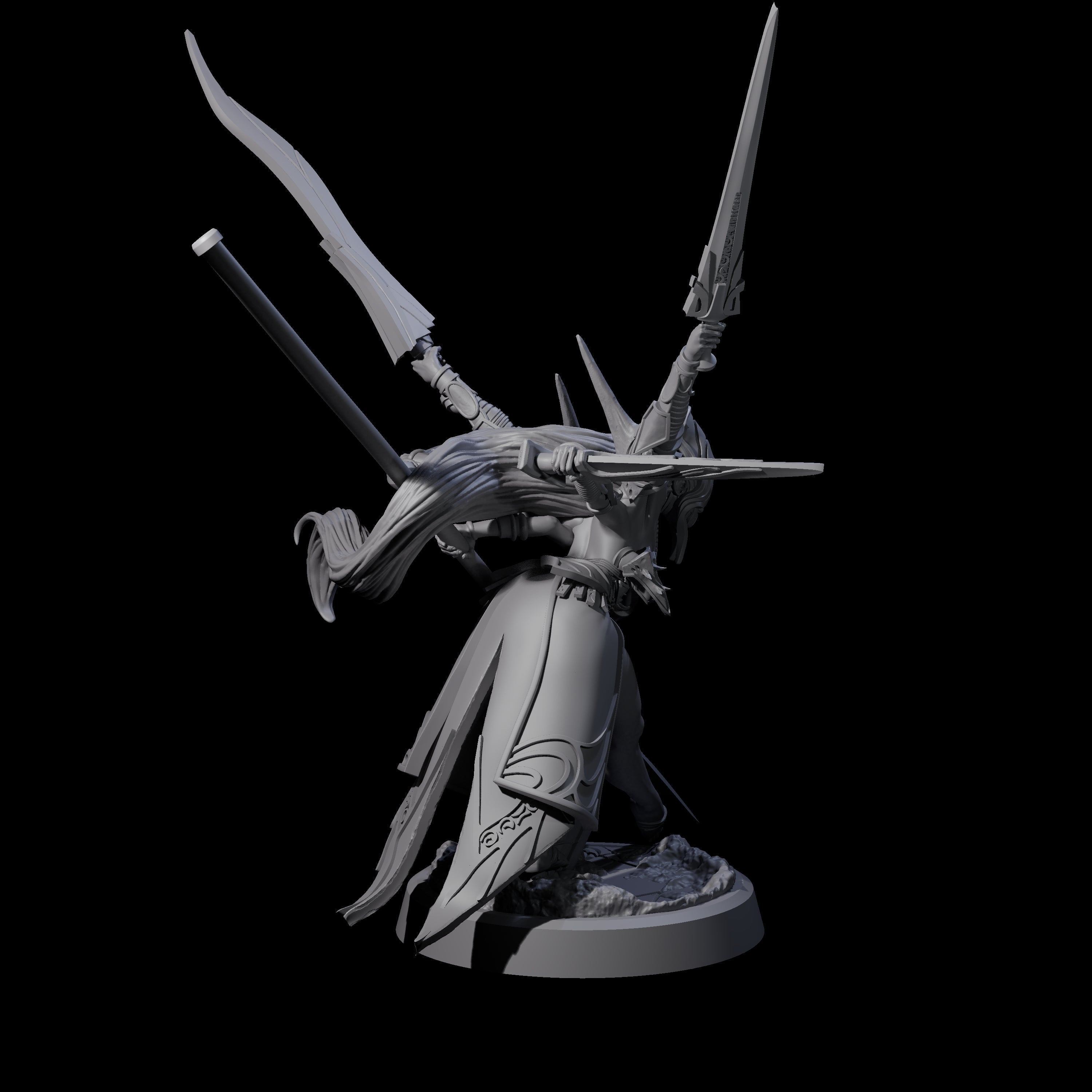 Corrupted Marilith D Miniature for Dungeons and Dragons, Pathfinder or other TTRPGs