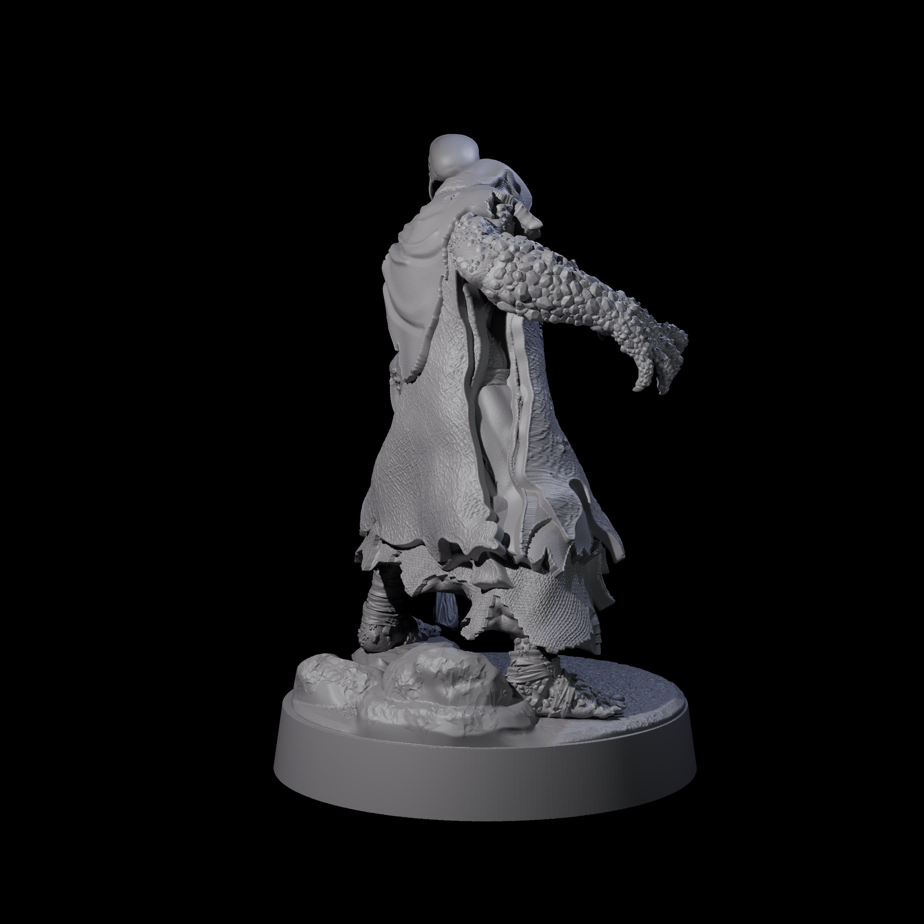 Corrupted Orc Necromancer Miniature for Dungeons and Dragons, Pathfinder or other TTRPGs