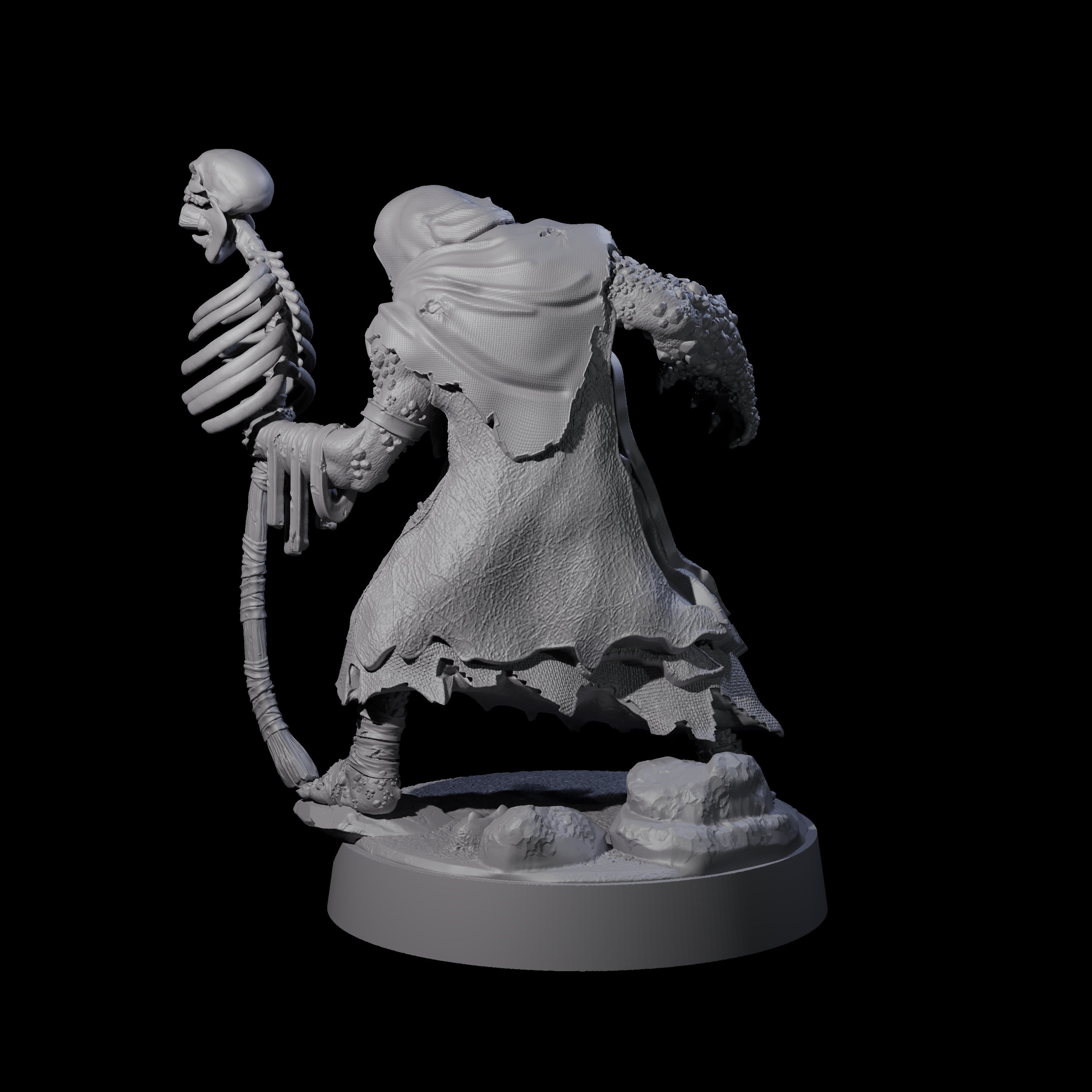 Corrupted Orc Necromancer Miniature for Dungeons and Dragons, Pathfinder or other TTRPGs