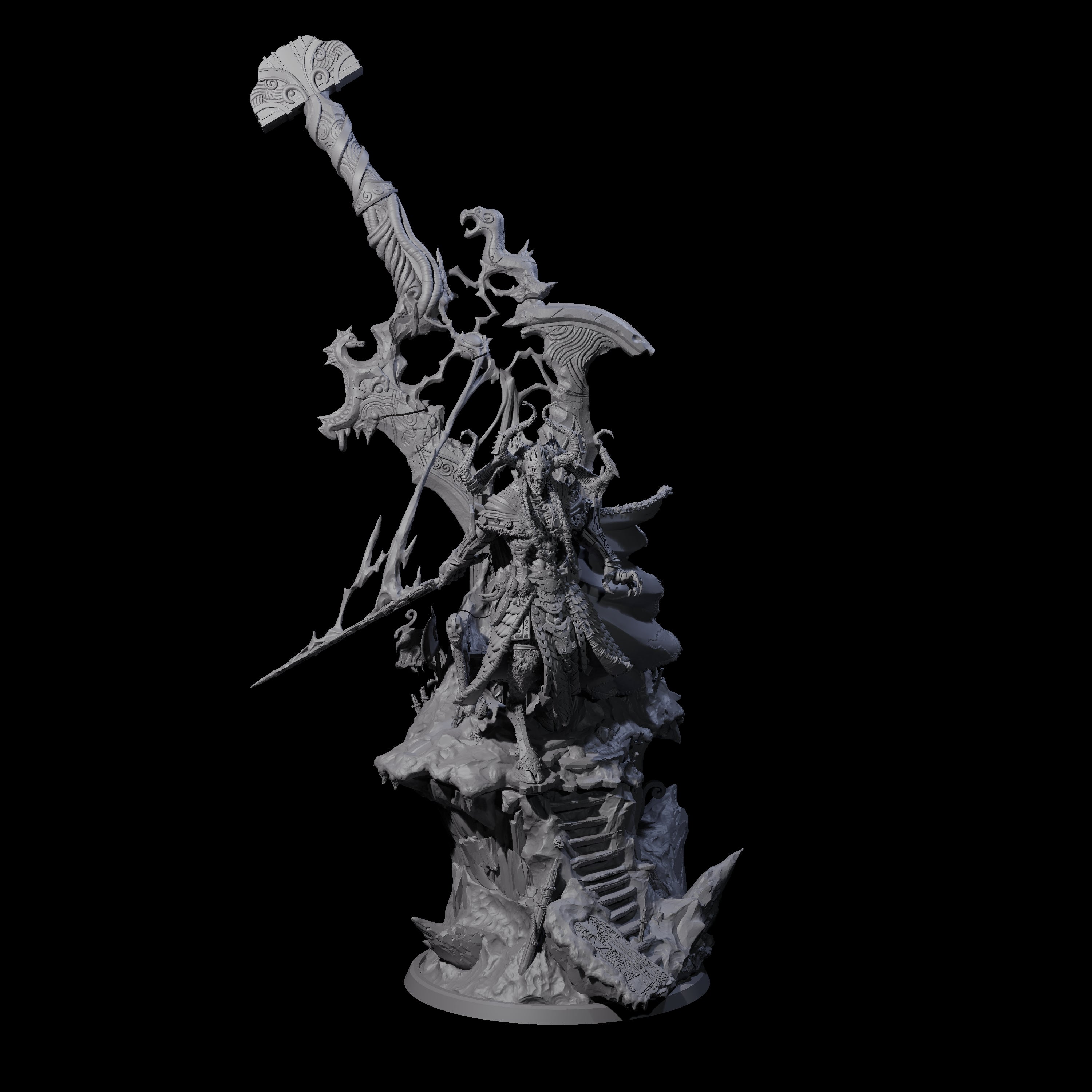 Corrupted Valkyrie Miniature for Dungeons and Dragons, Pathfinder or other TTRPGs
