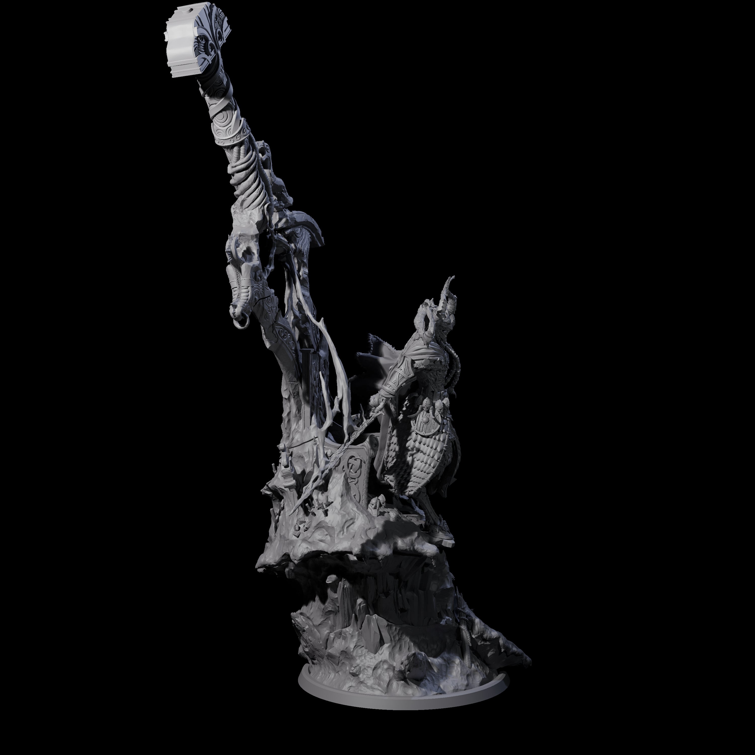 Corrupted Valkyrie Miniature for Dungeons and Dragons, Pathfinder or other TTRPGs