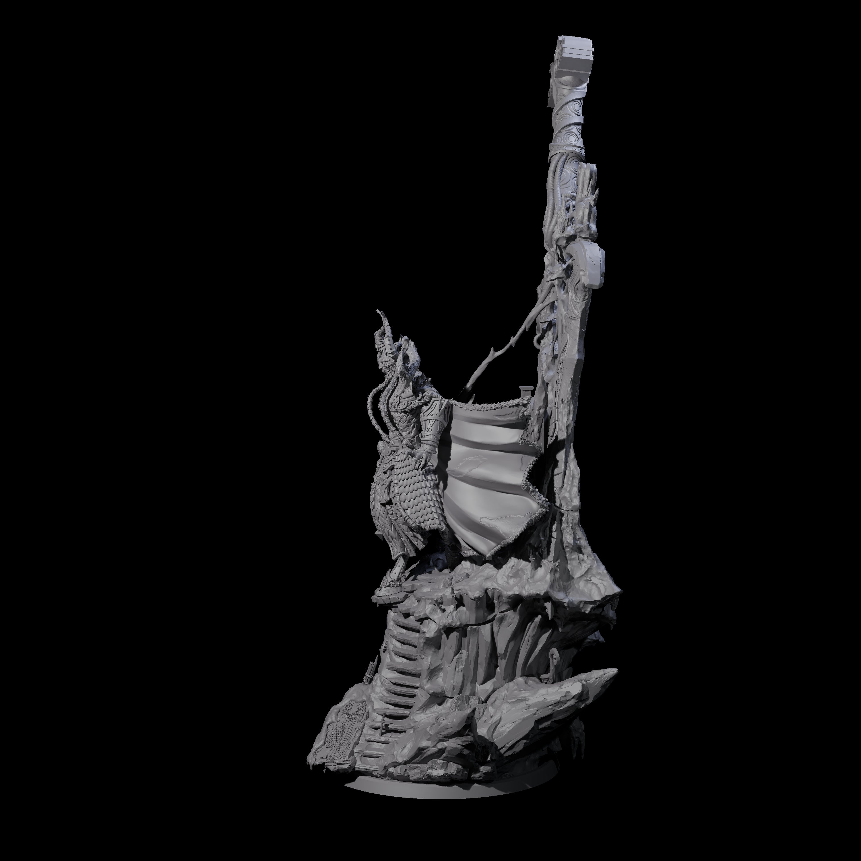 Corrupted Valkyrie Miniature for Dungeons and Dragons, Pathfinder or other TTRPGs