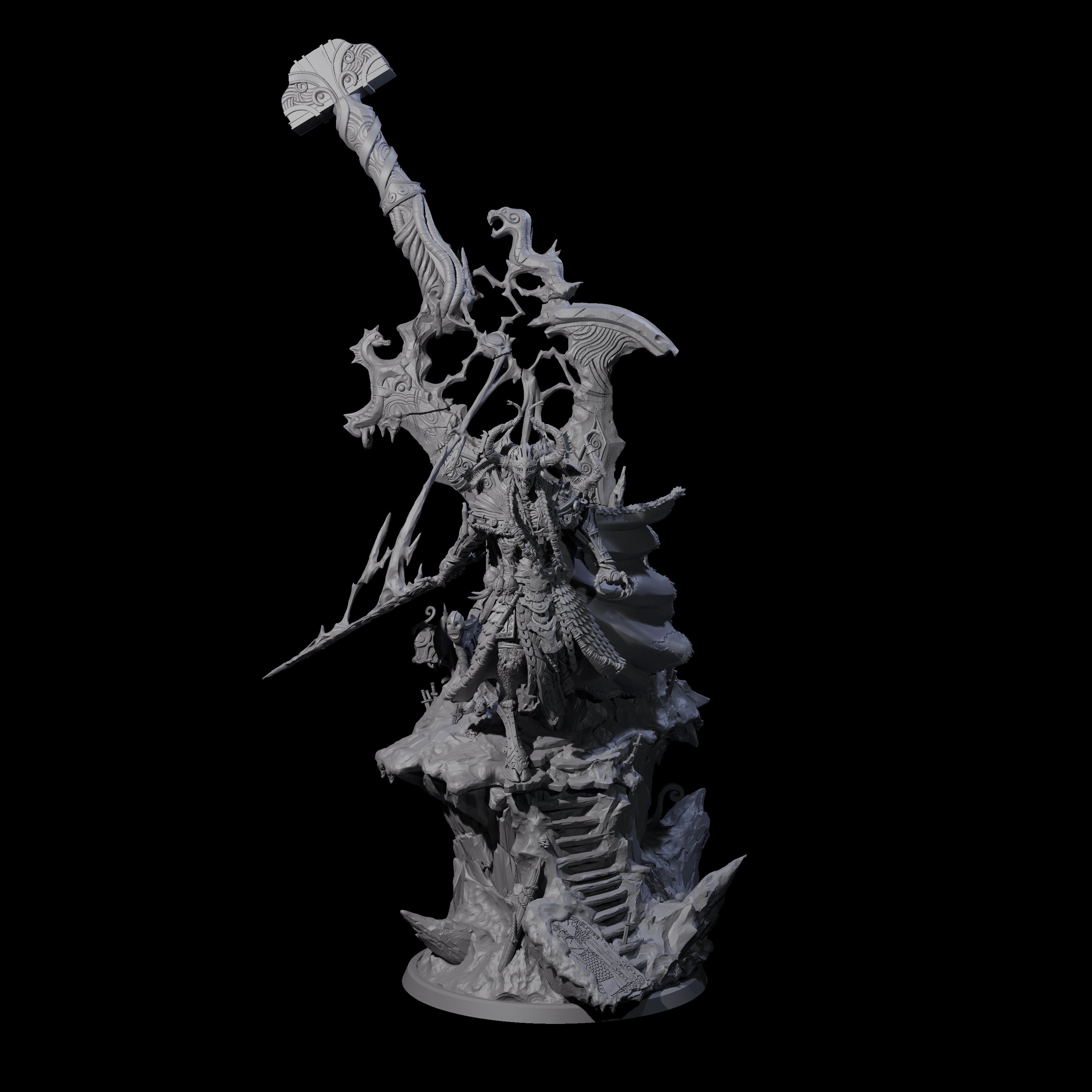 Corrupted Valkyrie Miniature for Dungeons and Dragons, Pathfinder or other TTRPGs
