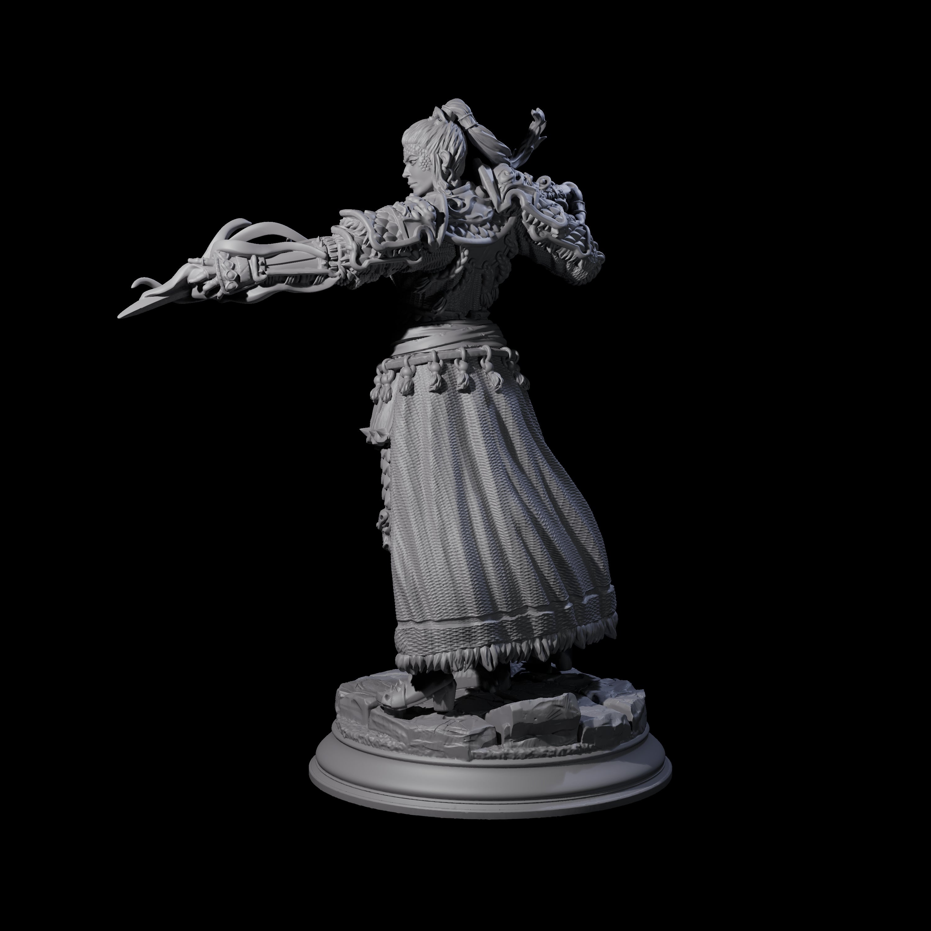 Corrupted Warlock Miniature for Dungeons and Dragons, Pathfinder or other TTRPGs