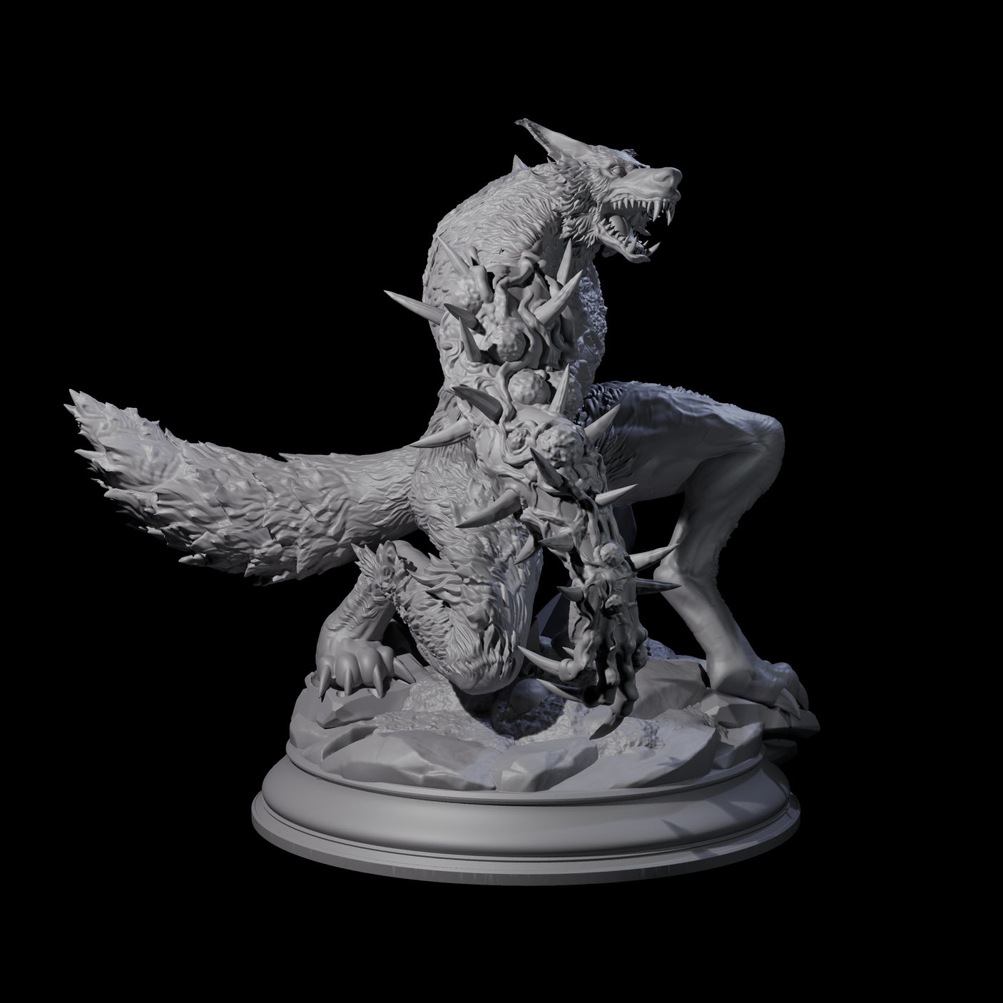 Corrupted Werewolf Miniature for Dungeons and Dragons, Pathfinder or other TTRPGs