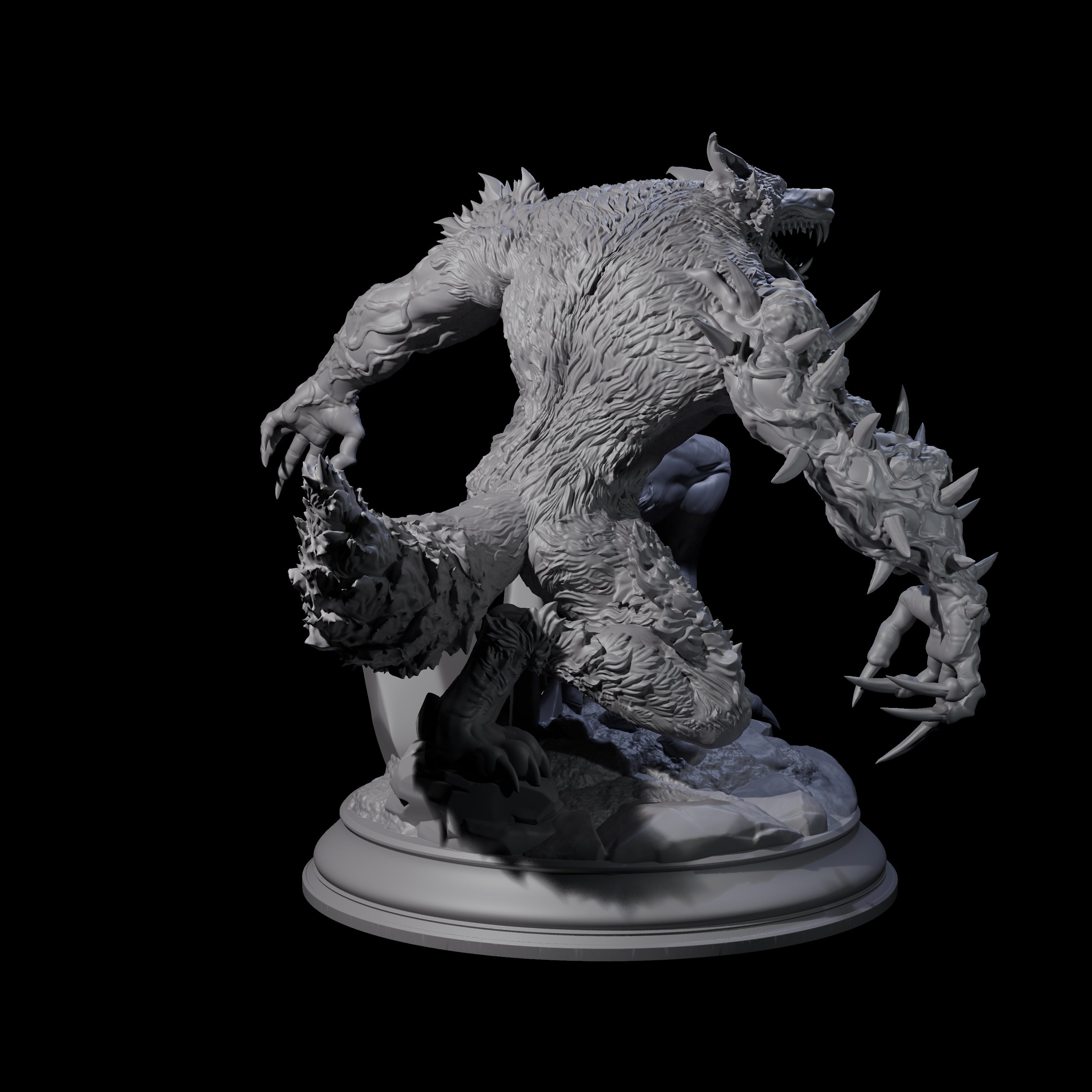 Corrupted Werewolf Miniature for Dungeons and Dragons, Pathfinder or other TTRPGs