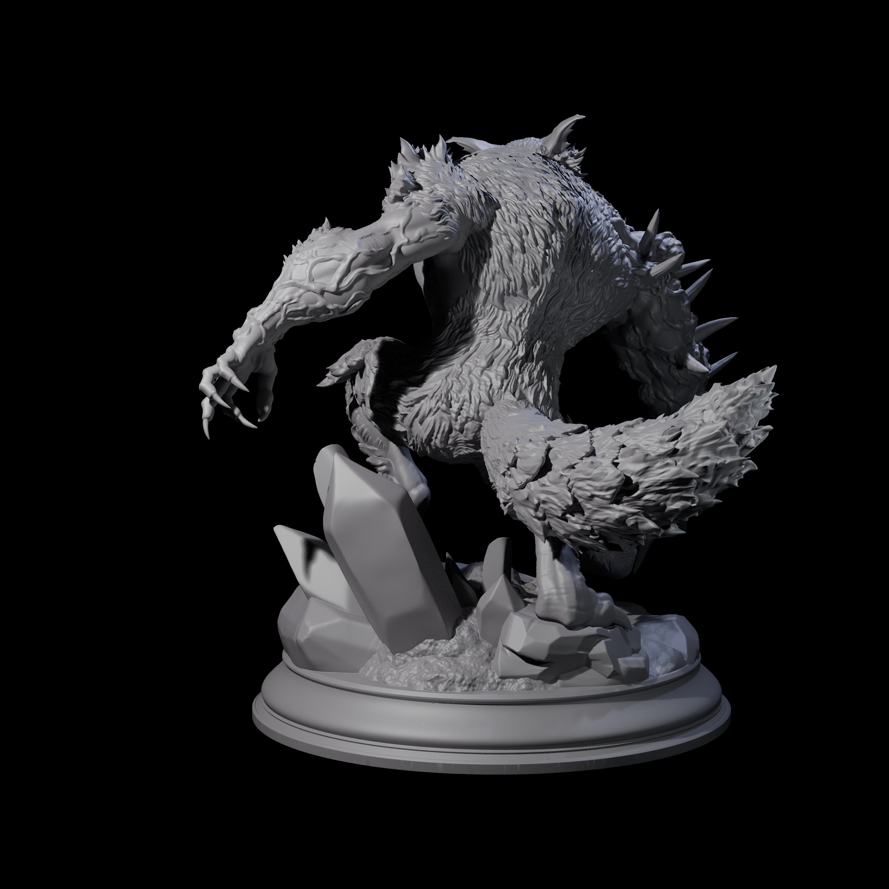 Corrupted Werewolf Miniature for Dungeons and Dragons, Pathfinder or other TTRPGs