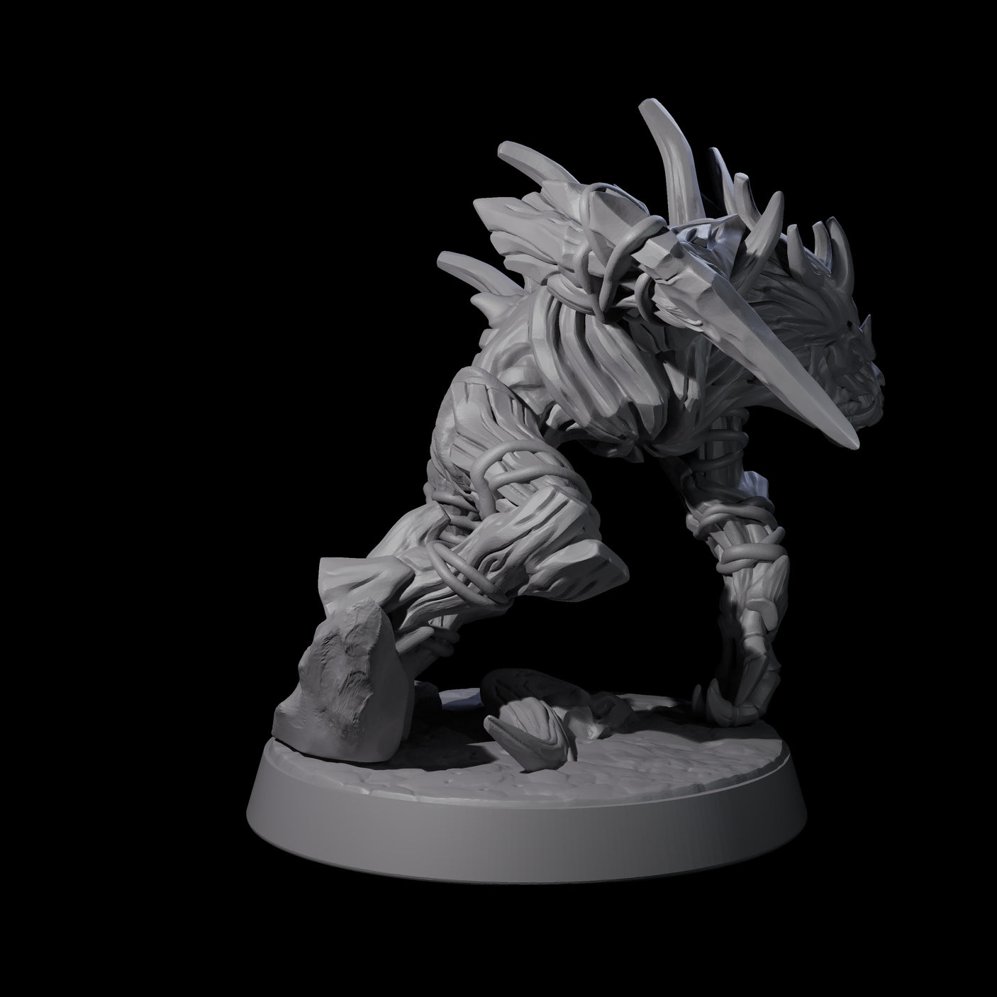 Corrupted Wood Woad B Miniature for Dungeons and Dragons, Pathfinder or other TTRPGs