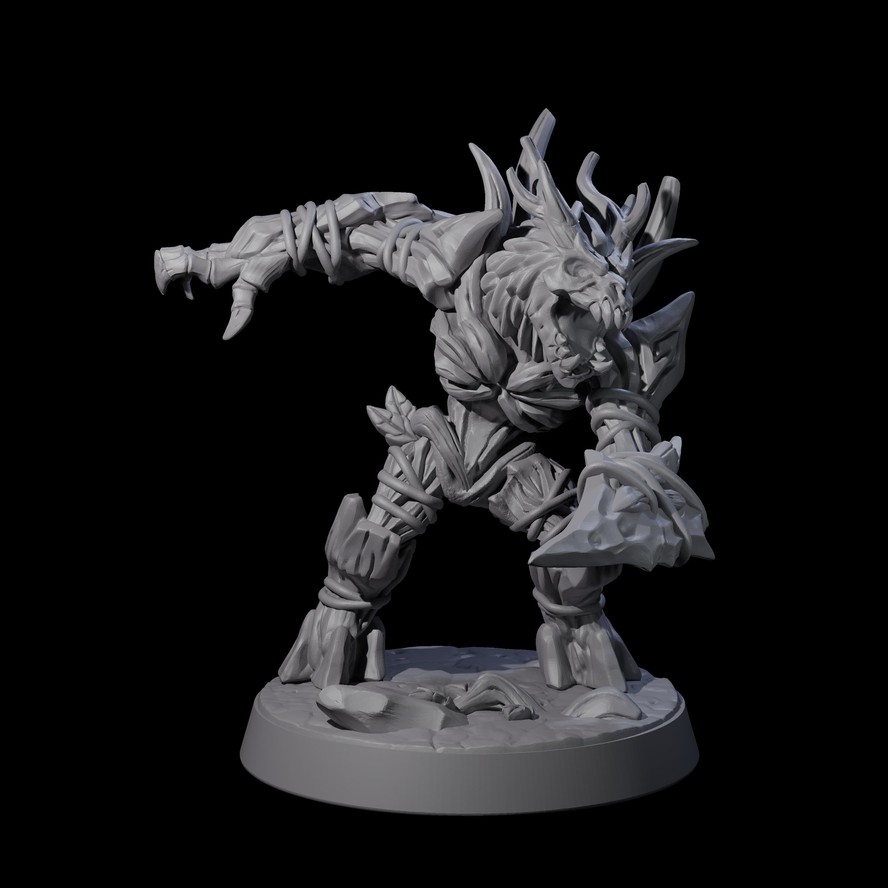 Corrupted Wood Woad C Miniature for Dungeons and Dragons, Pathfinder or other TTRPGs