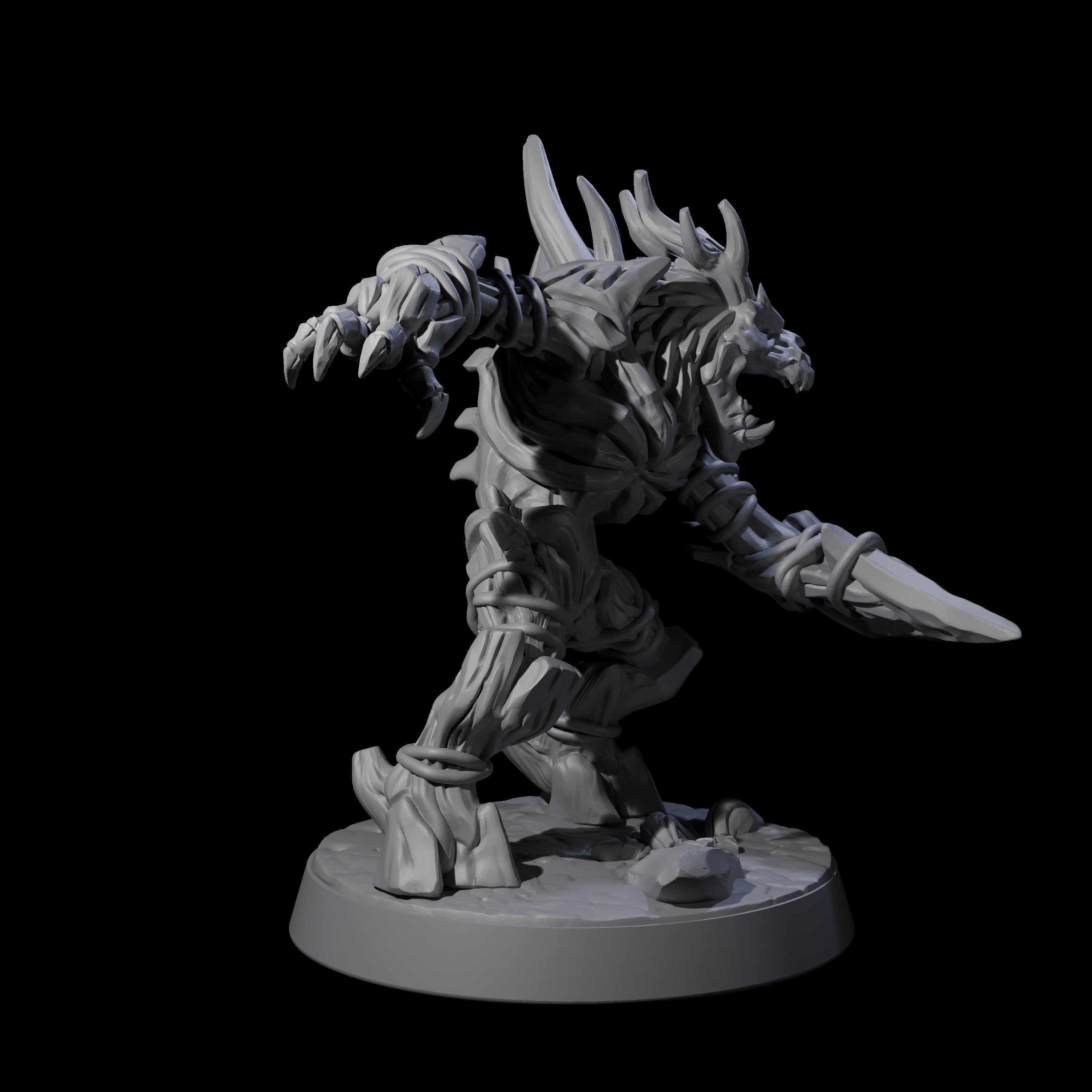 Corrupted Wood Woad C Miniature for Dungeons and Dragons, Pathfinder or other TTRPGs