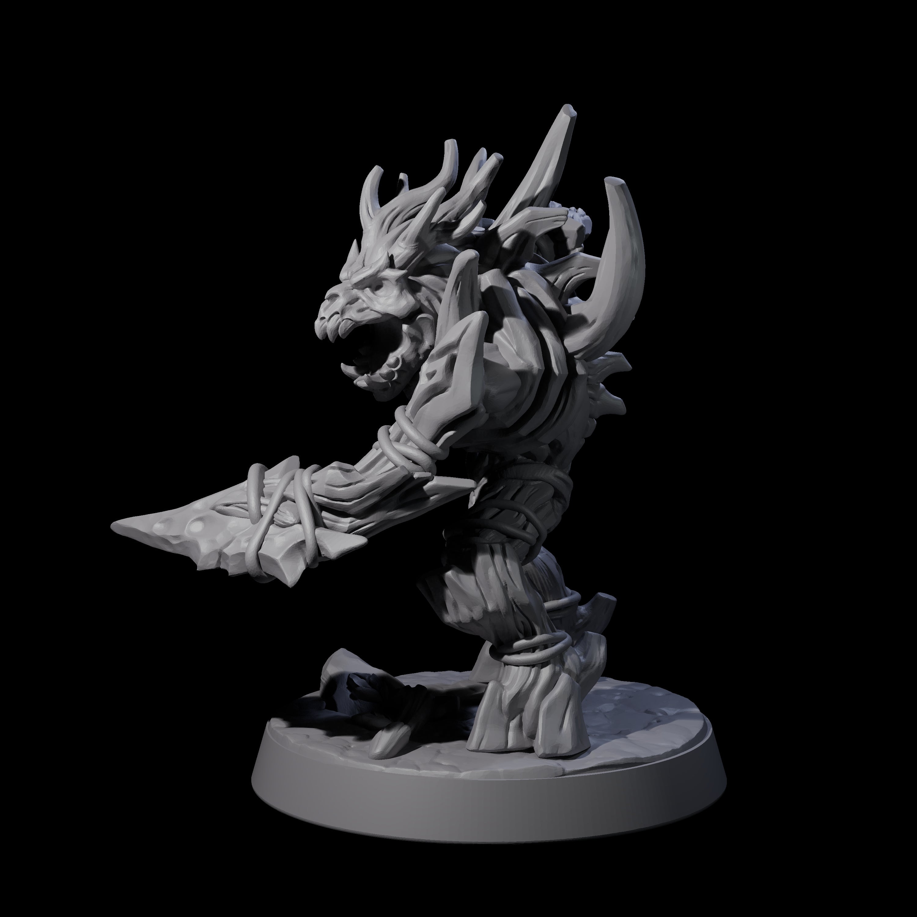 Corrupted Wood Woad C Miniature for Dungeons and Dragons, Pathfinder or other TTRPGs