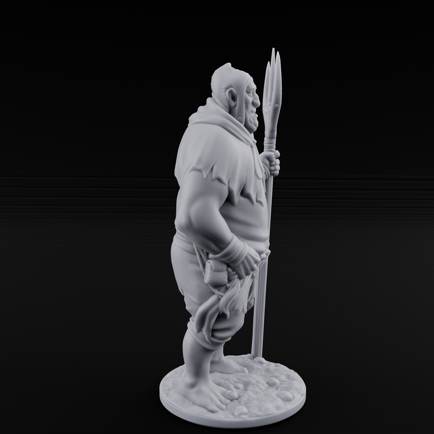 Country Bumkin Human Peasant A Miniature for Dungeons and Dragons, Pathfinder or other TTRPGs