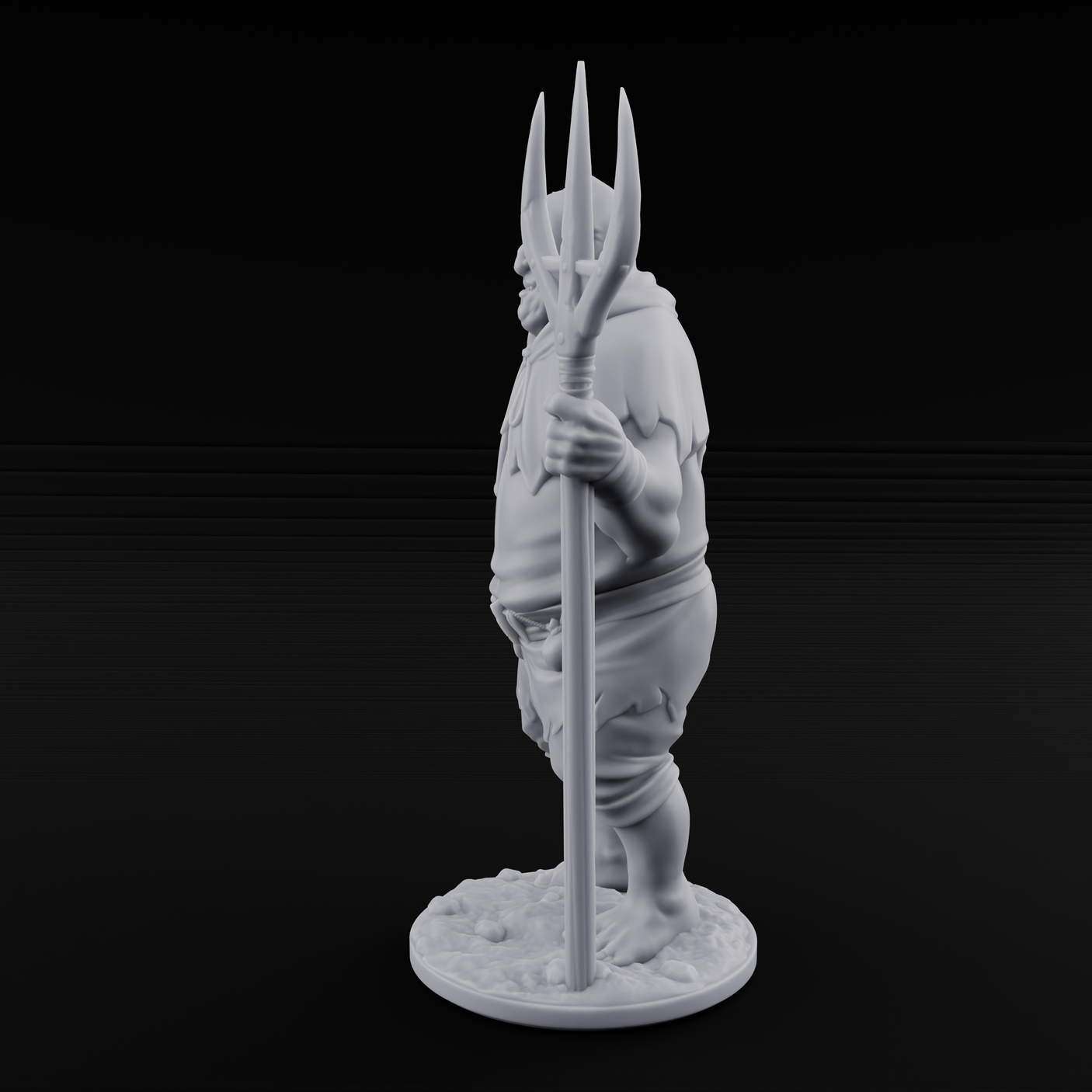 Country Bumkin Human Peasant A Miniature for Dungeons and Dragons, Pathfinder or other TTRPGs