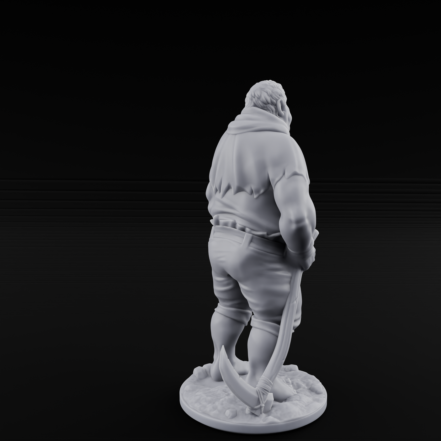 Country Bumkin Human Peasant C Miniature for Dungeons and Dragons, Pathfinder or other TTRPGs