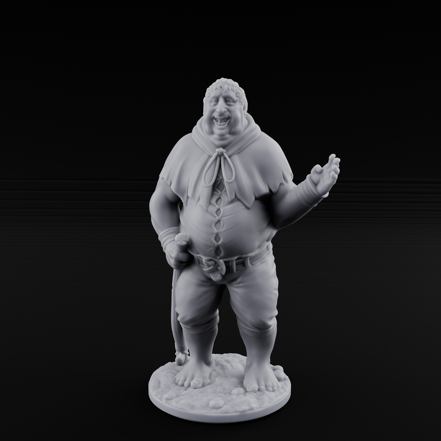 Country Bumkin Human Peasant C Miniature for Dungeons and Dragons, Pathfinder or other TTRPGs