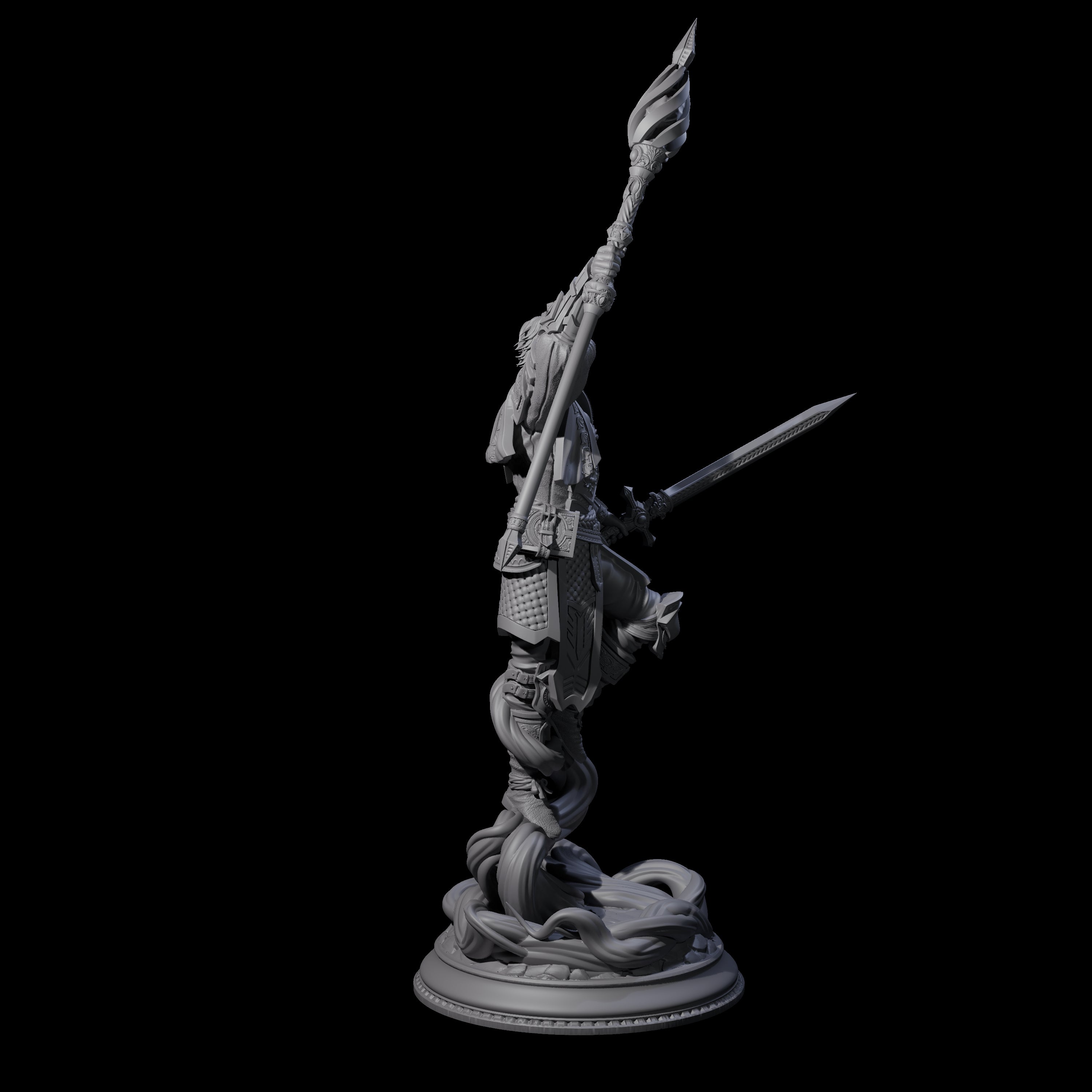 Court Mage Miniature for Dungeons and Dragons, Pathfinder or other TTRPGs