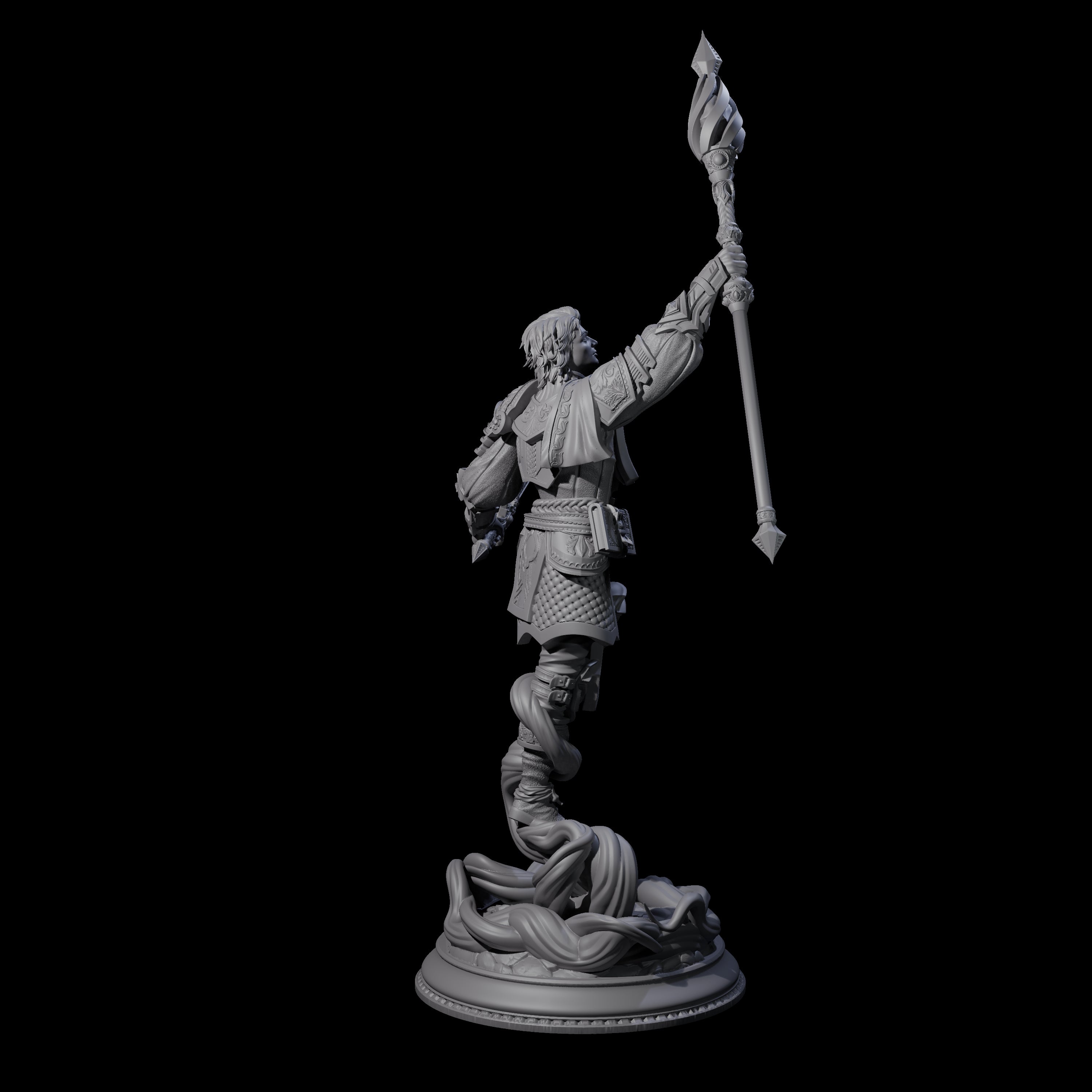 Court Mage Miniature for Dungeons and Dragons, Pathfinder or other TTRPGs