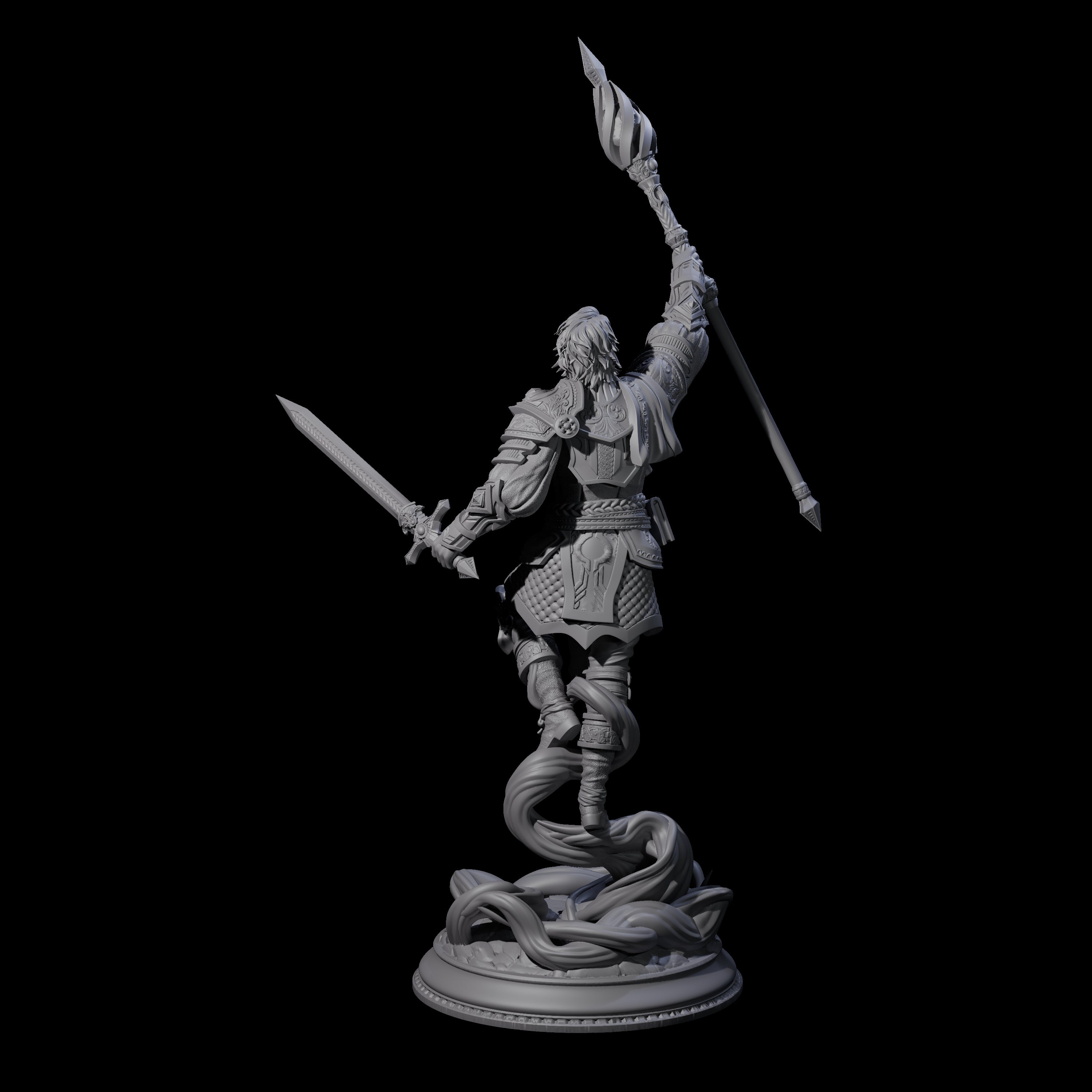 Court Mage Miniature for Dungeons and Dragons, Pathfinder or other TTRPGs