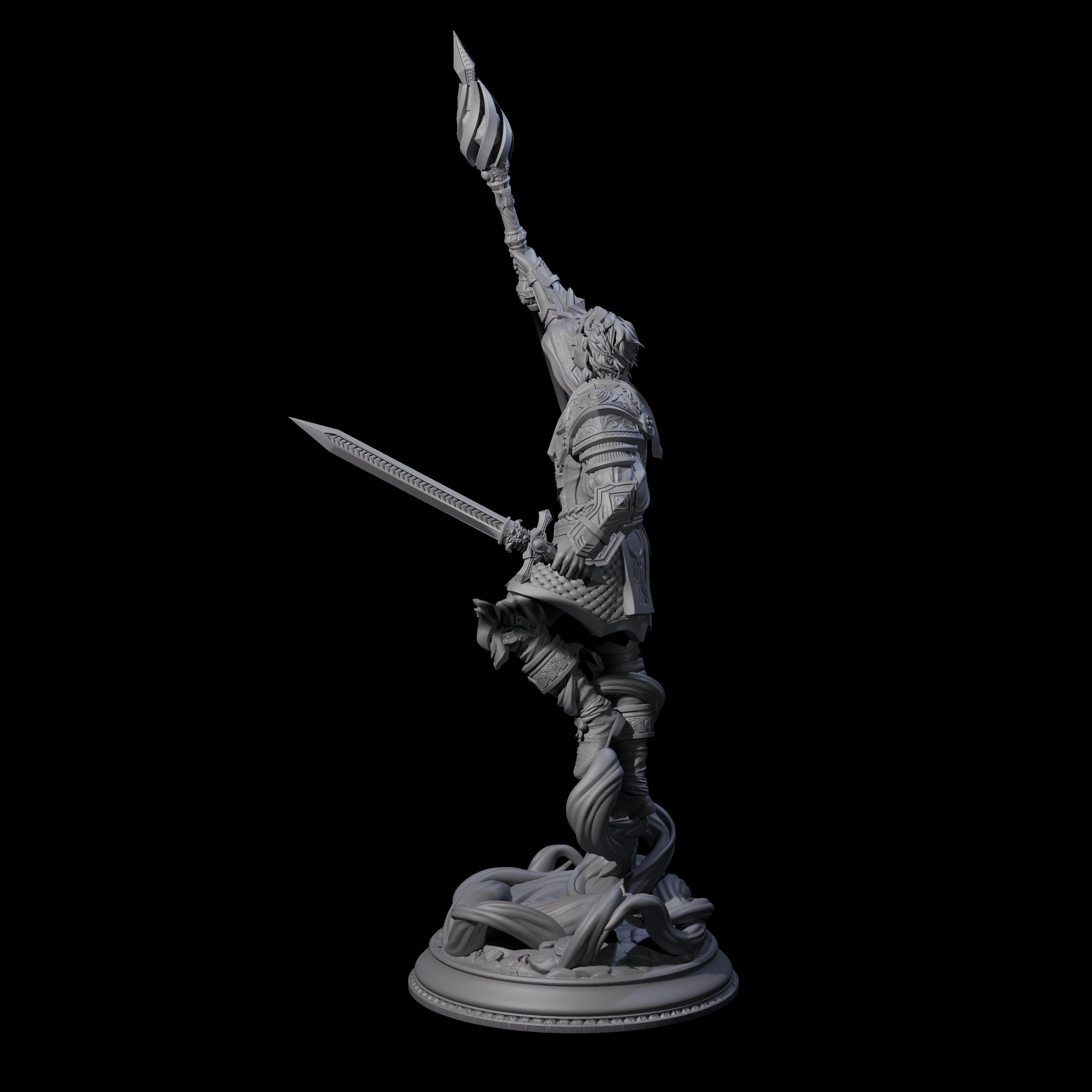 Court Mage Miniature for Dungeons and Dragons, Pathfinder or other TTRPGs