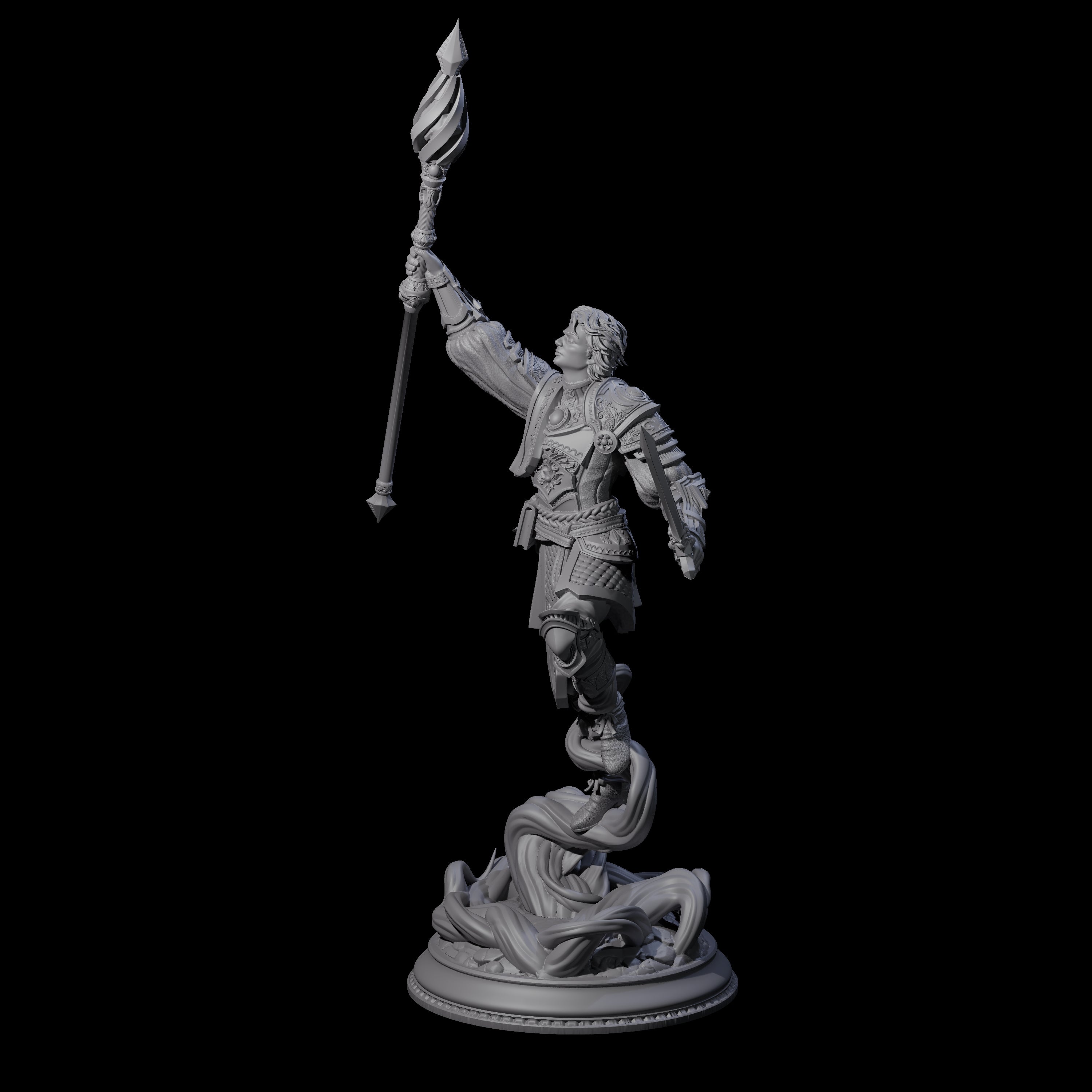 Court Mage Miniature for Dungeons and Dragons, Pathfinder or other TTRPGs