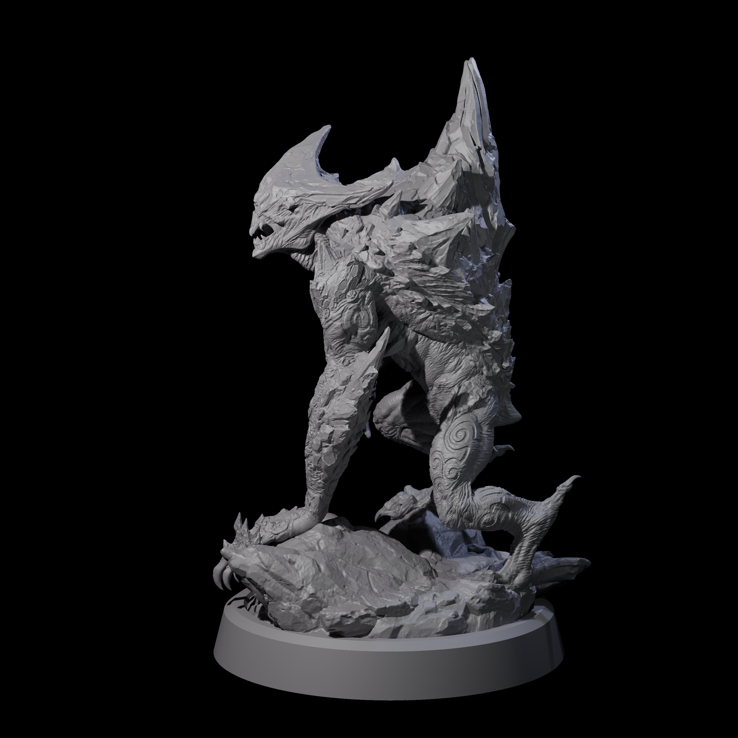 Cracked Destrachan Horror A Miniature for Dungeons and Dragons, Pathfinder or other TTRPGs