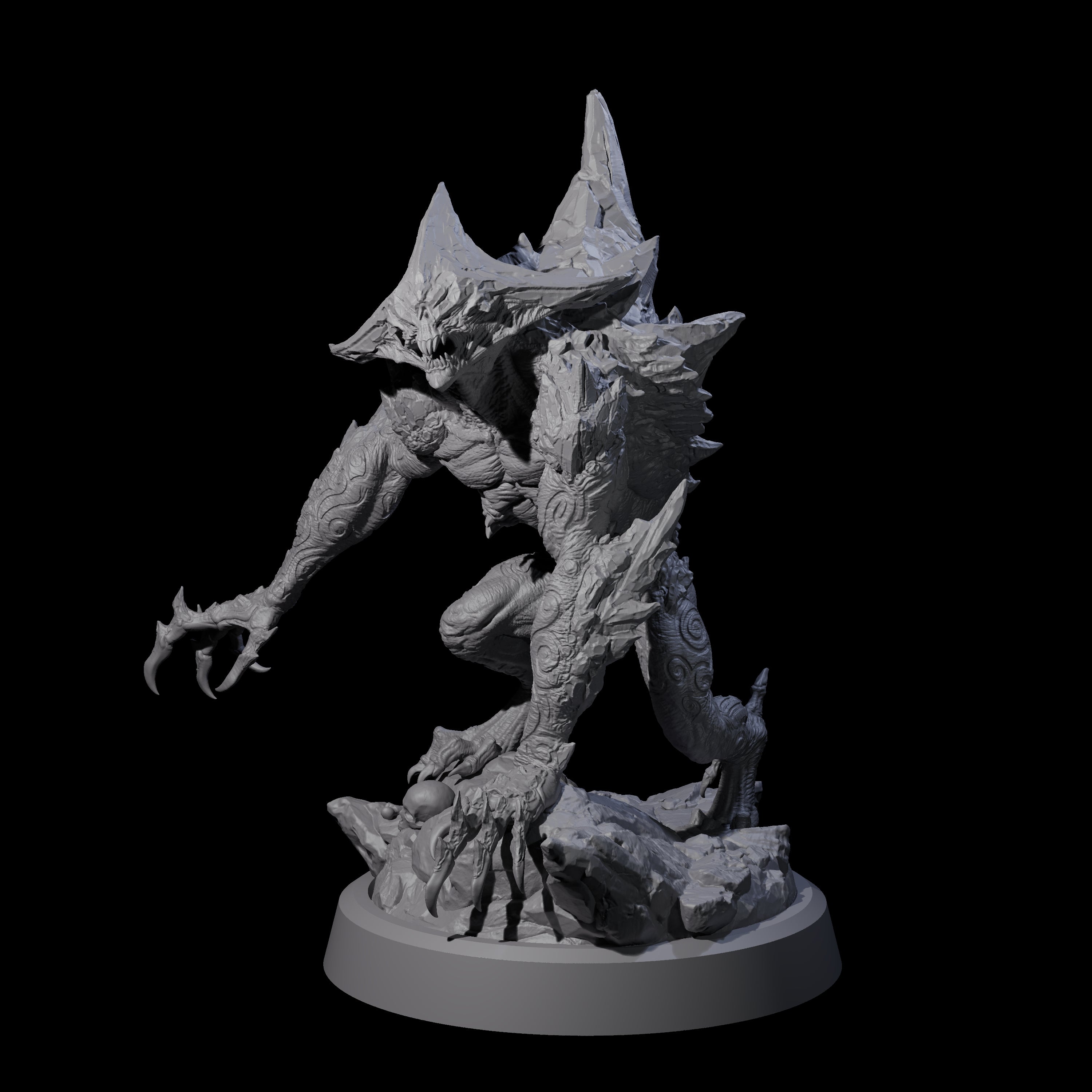 Cracked Destrachan Horror A Miniature for Dungeons and Dragons, Pathfinder or other TTRPGs