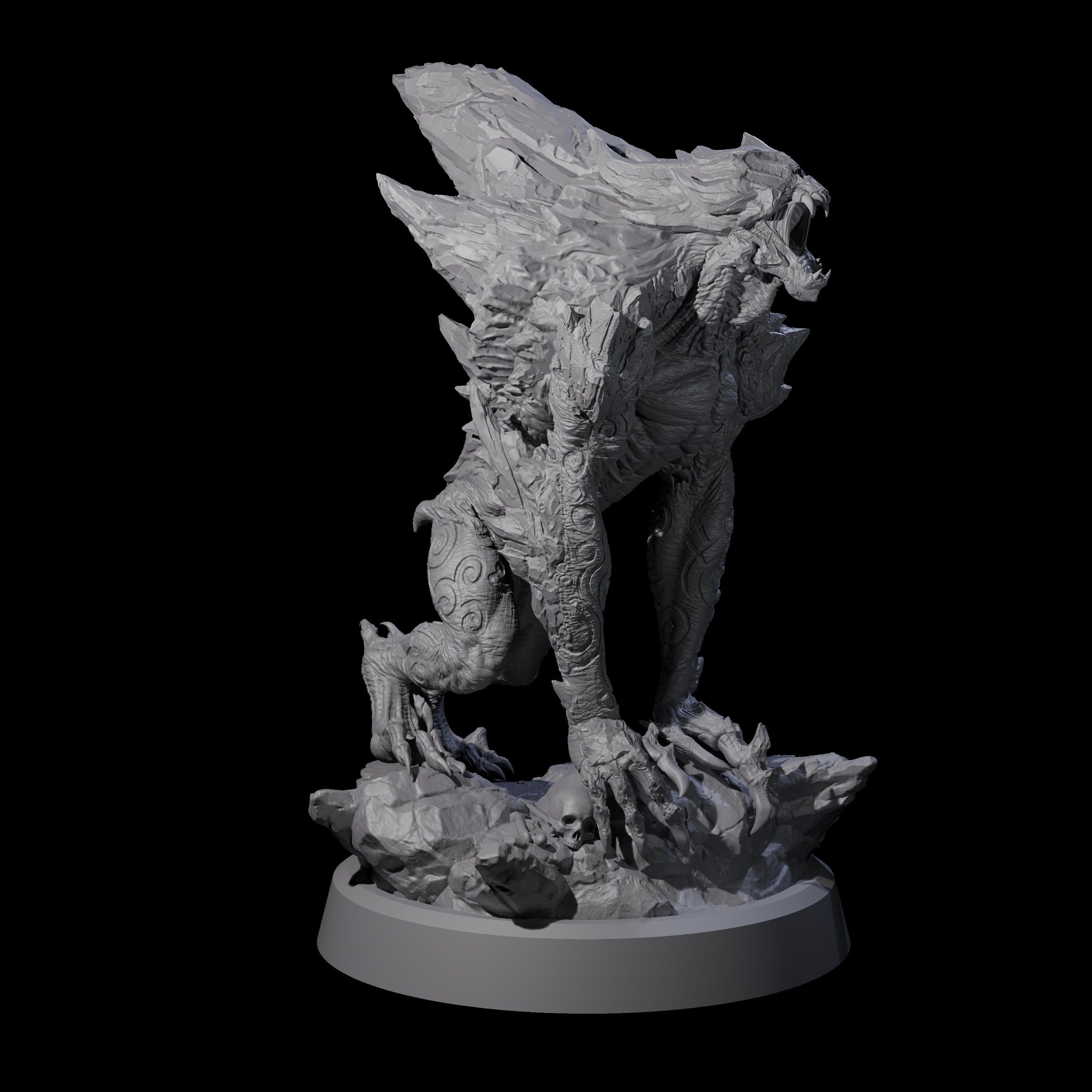 Cracked Destrachan Horror B Miniature for Dungeons and Dragons, Pathfinder or other TTRPGs