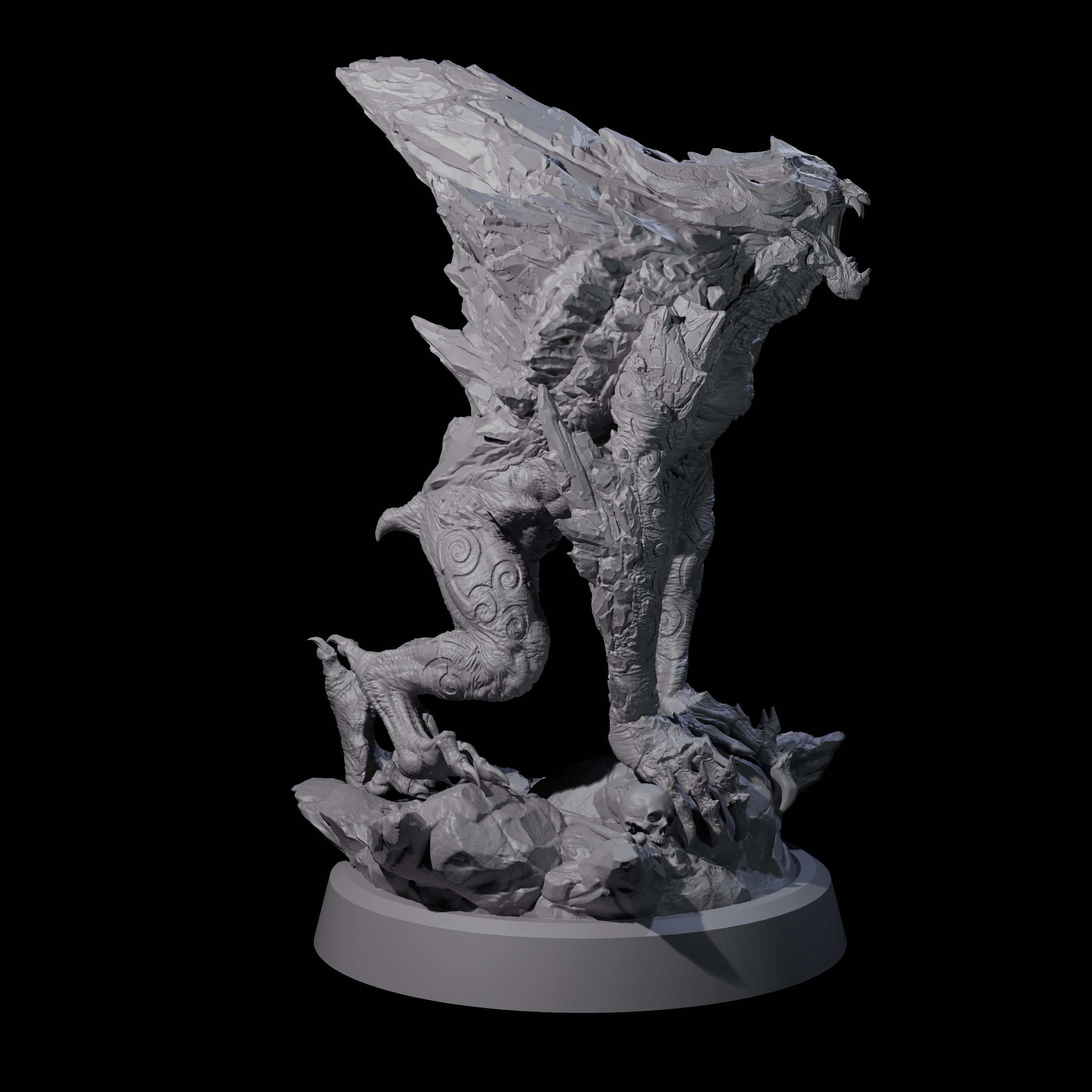 Cracked Destrachan Horror B Miniature for Dungeons and Dragons, Pathfinder or other TTRPGs